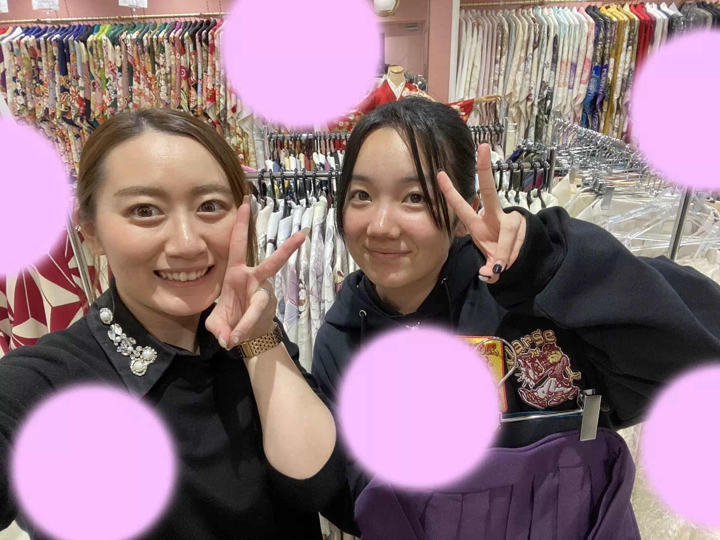 TAKAZEN姫路店　加古川市　高砂市　人気振袖　振袖レンタル　姫路市　成人式　卒業式　袴　振袖　紫　桜