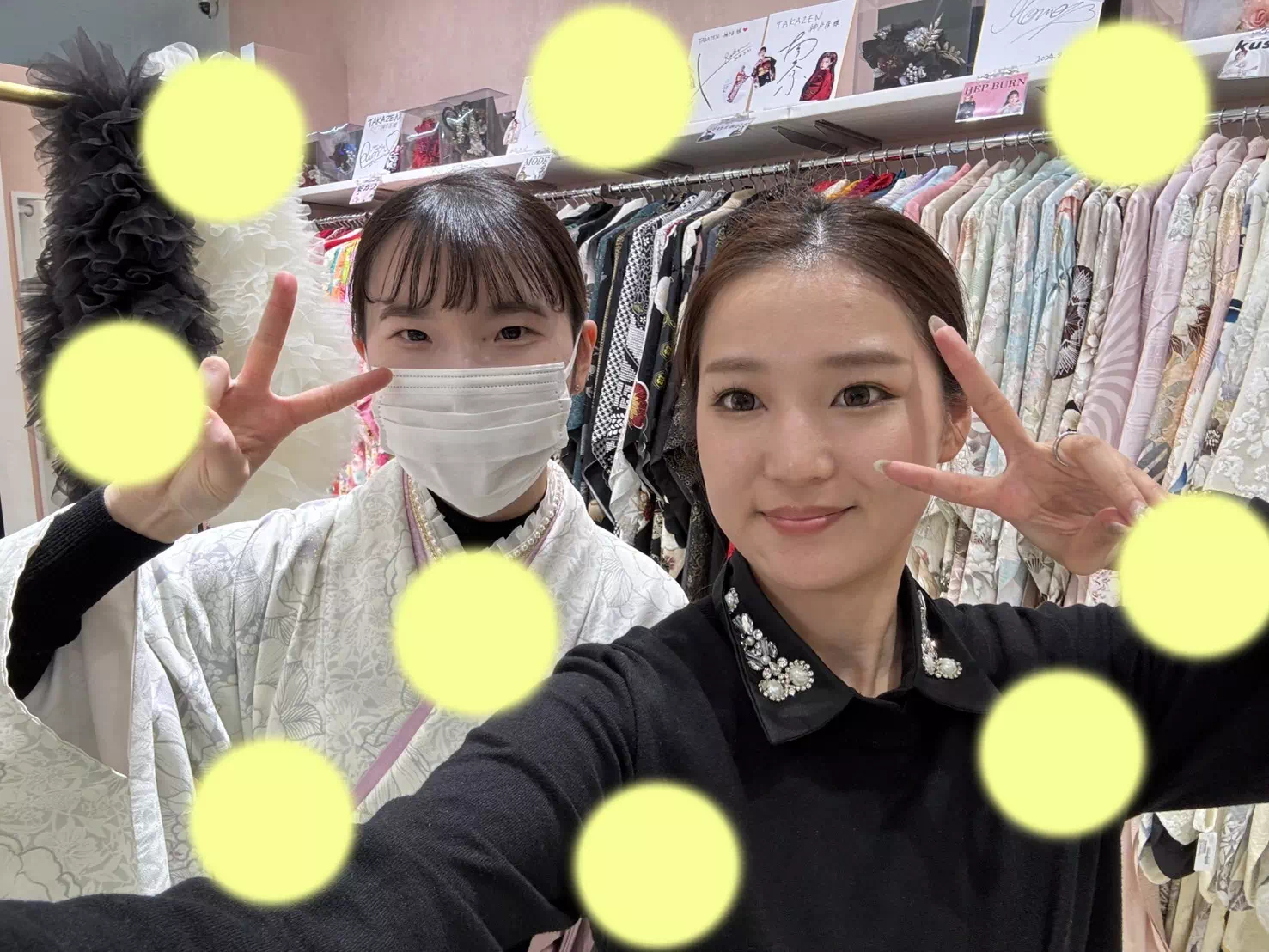 TAKAZEN神戸店　前撮り撮影会　イマドキ　カワイイ　コディネート　振袖　レンタル　袴　