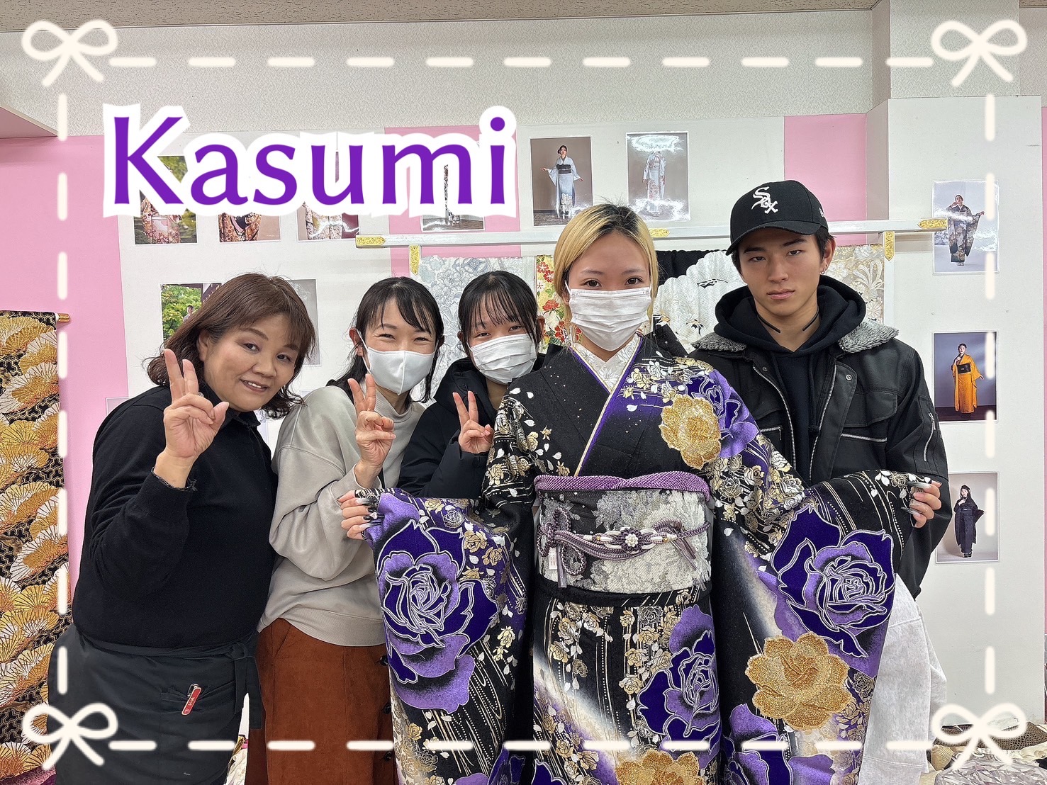 【TAKAZEN奈良店】11日♡薔薇柄の上品でエレガントな紫×金の可愛いお振袖姫ちゃん♡