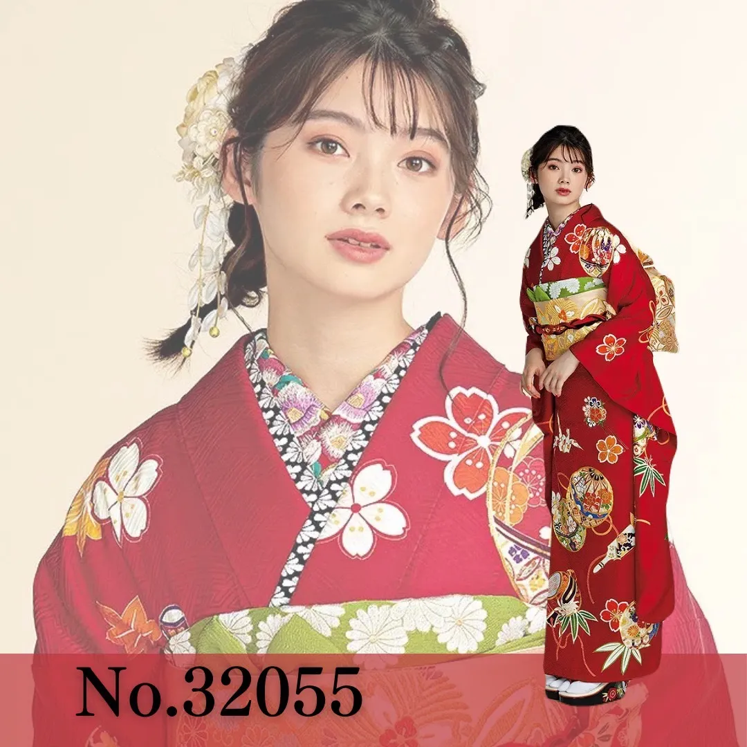 振袖レンタル　成人式　前撮り　古典柄　赤色　かわいい　きれい　王道　上品　華やか　かっこいい　イマドキ　おしゃれ　TAKAZEN　橿原　奈良