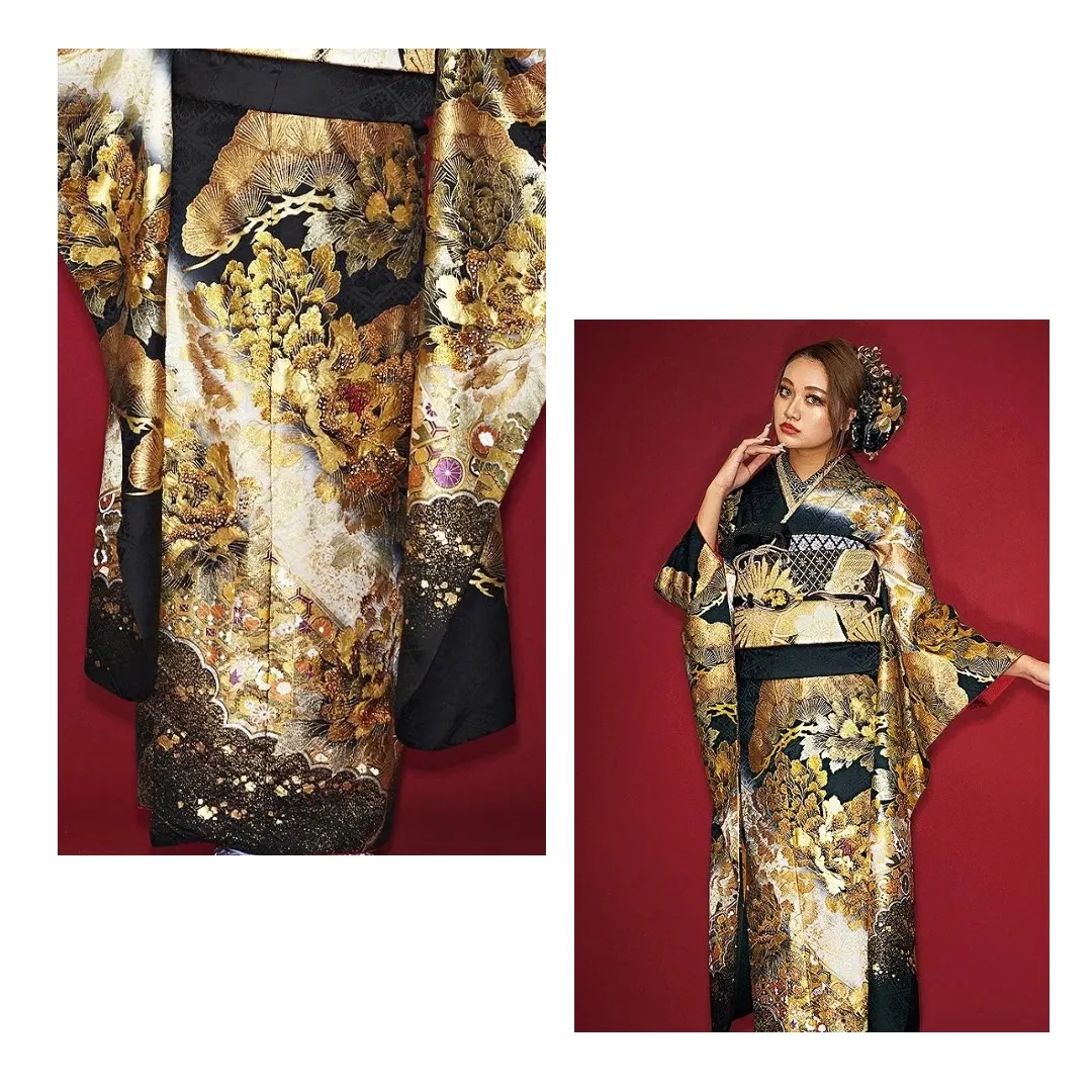 TAKAZEN　タカゼン　成人式振袖　スタッフオススメ　ギラギラ　綺麗　渋い　かっこいい