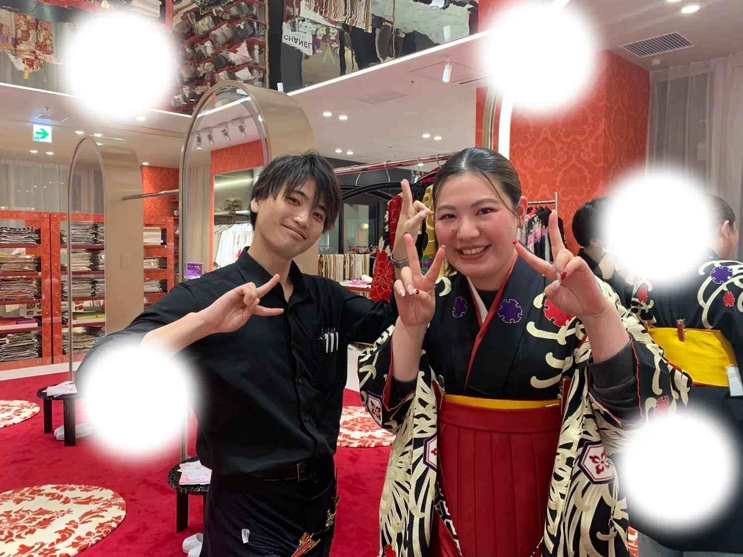 成人式　前撮り　梅田　袴　くすみカラー　かわいい　イマドキ　淡色　古典　タカゼン　撮影