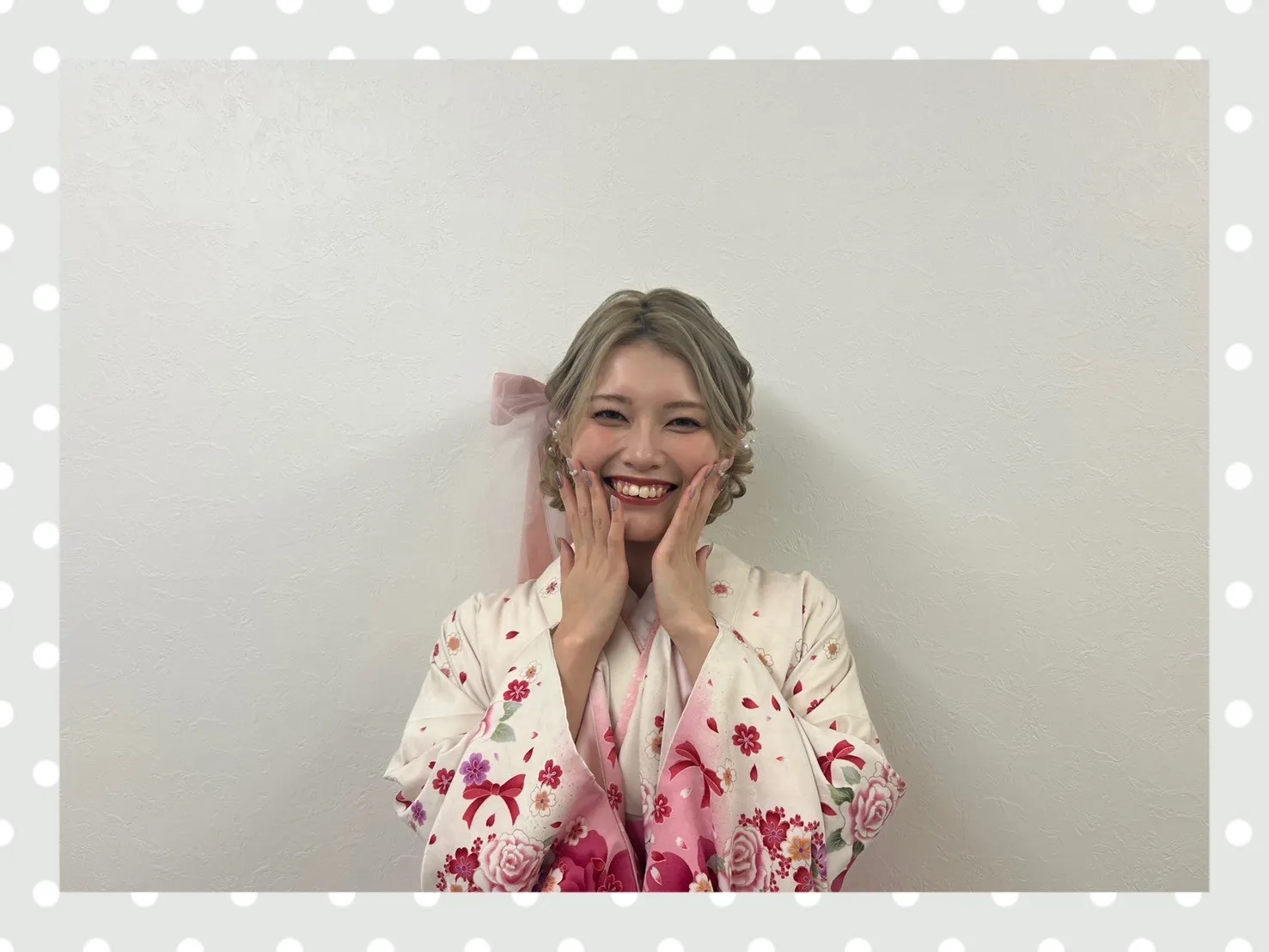 卒業式　袴　前撮り撮影会　可愛い　ピンク　華やか　白