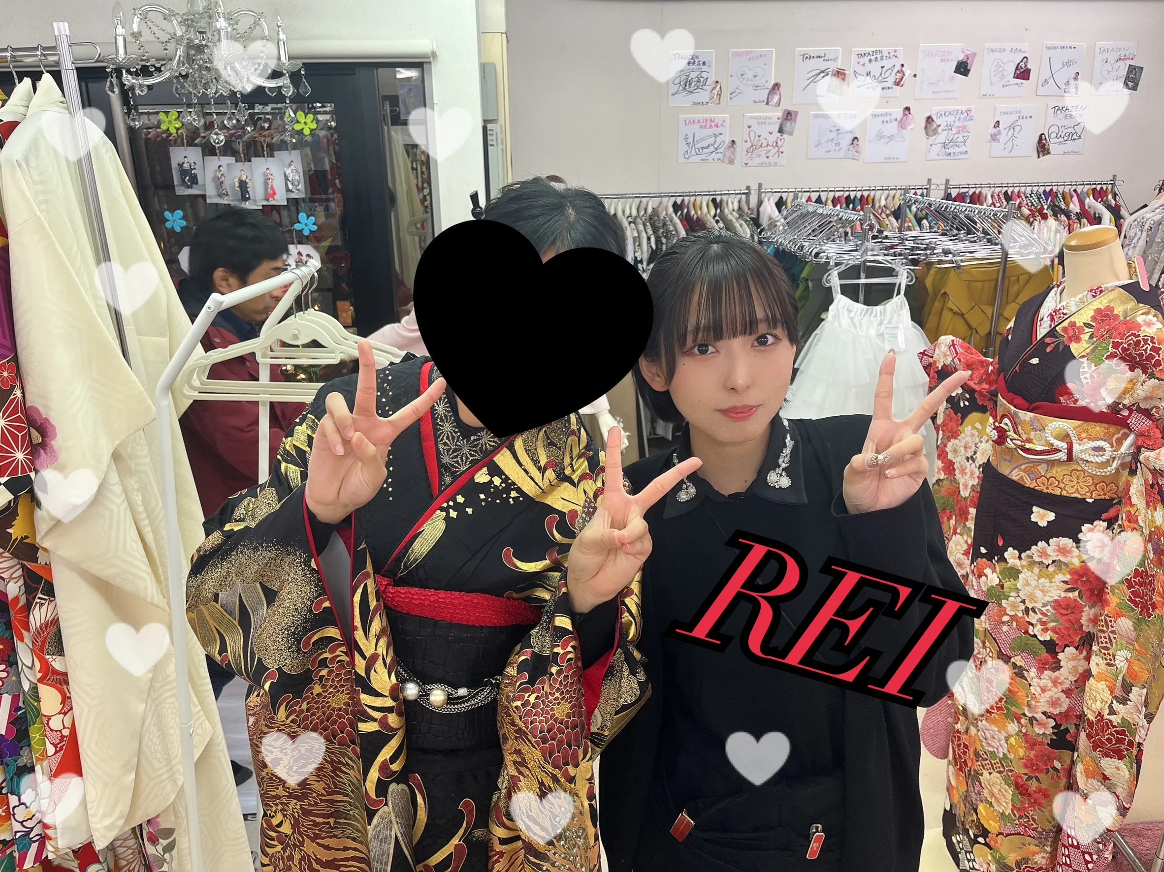 振袖　レンタル　奈良　虎　カッコイイ　黒　あか　目立つ　イカツイ　
