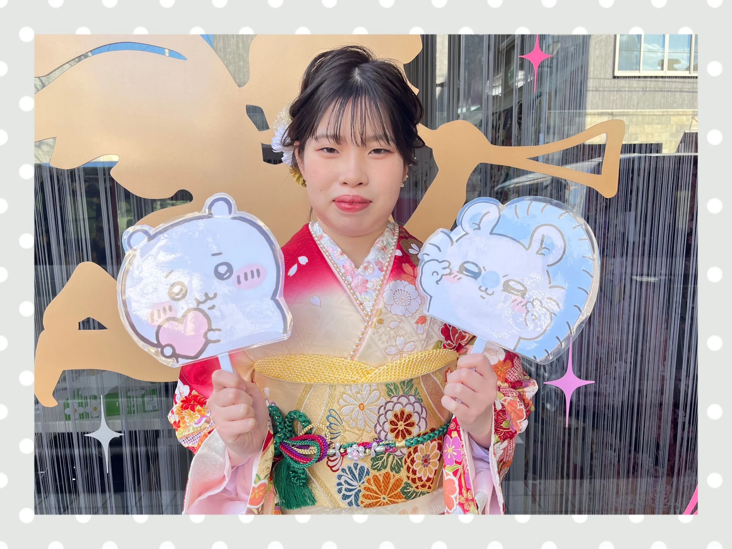 成人式　振袖　前撮り撮影会　奈良　可愛い　赤古典　綺麗　お上品　華やか　小花柄　はんなり