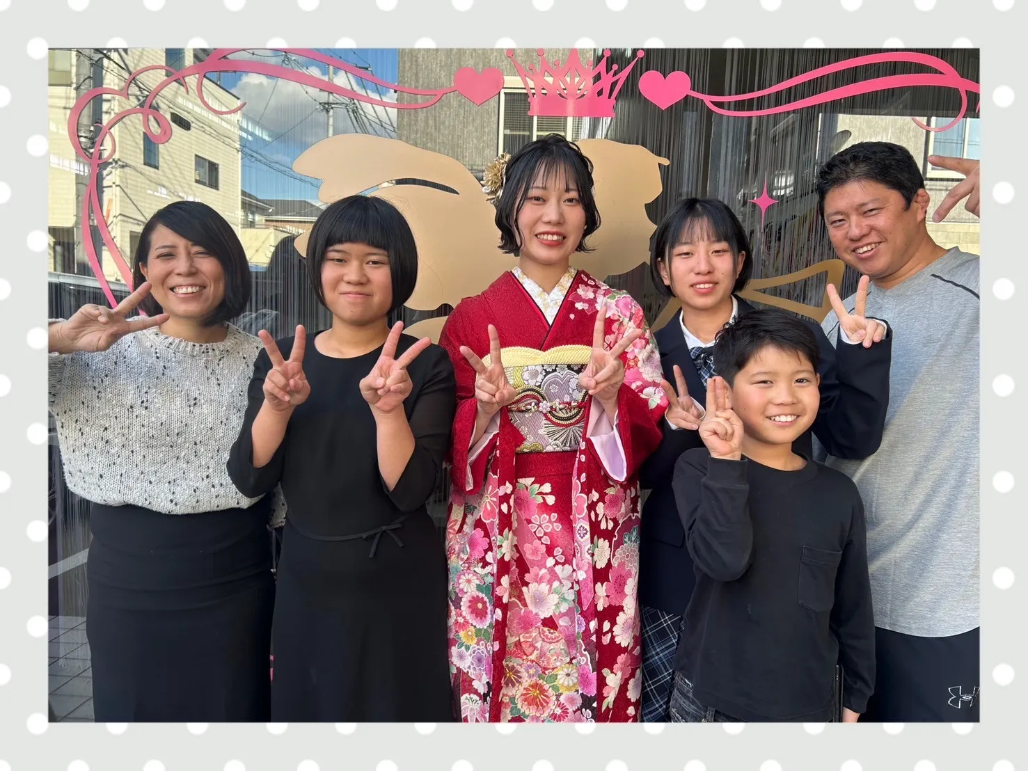 成人式　振袖　前撮り撮影会　奈良　赤古典　可愛い　小花柄　ピンク　綺麗　華やか　女の子らしい