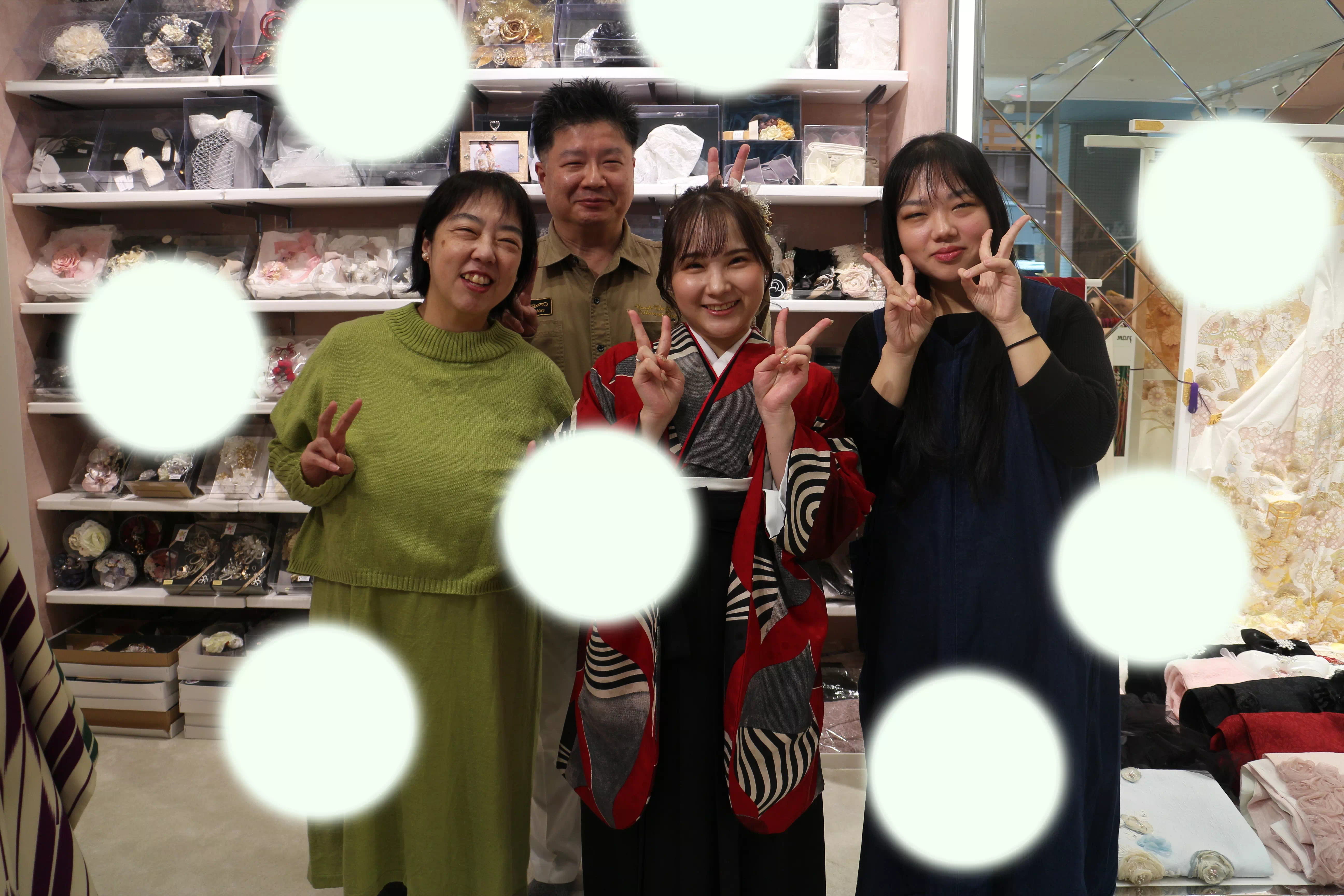 TAKAZEN神戸店　前撮り撮影会　イマドキ　カワイイ　コディネート　振袖　レンタル　袴　