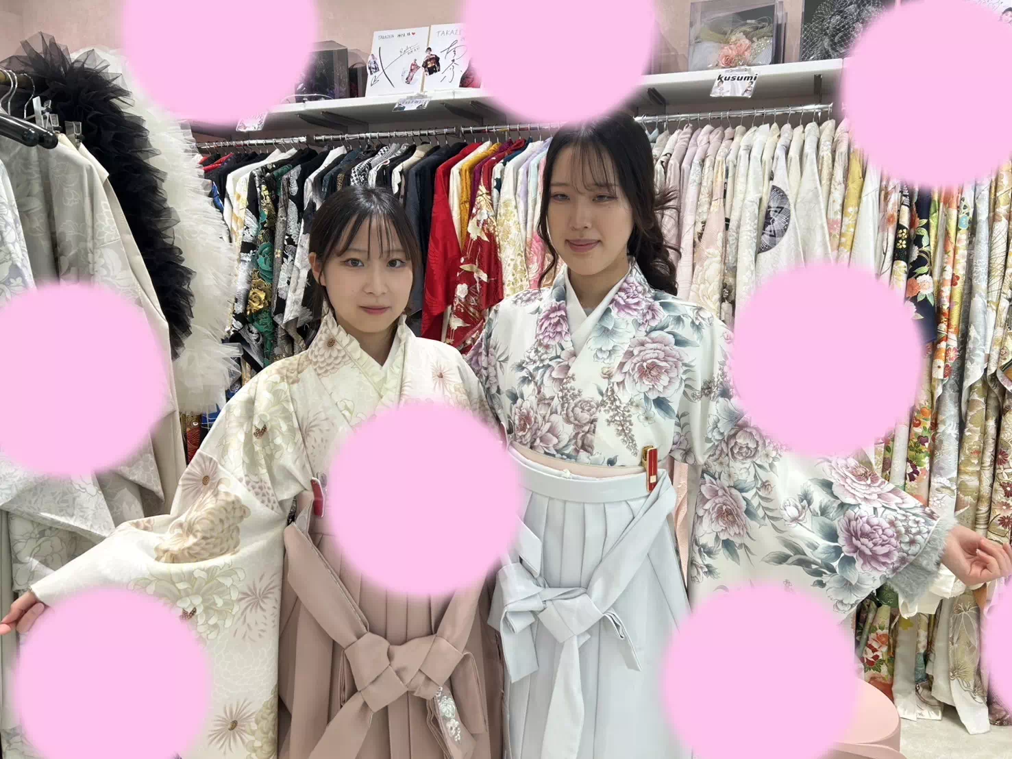 TAKAZEN神戸旧居留地店　前撮り撮影会　卒業式　袴　古典　イマドキ　カワイイ　コディネート