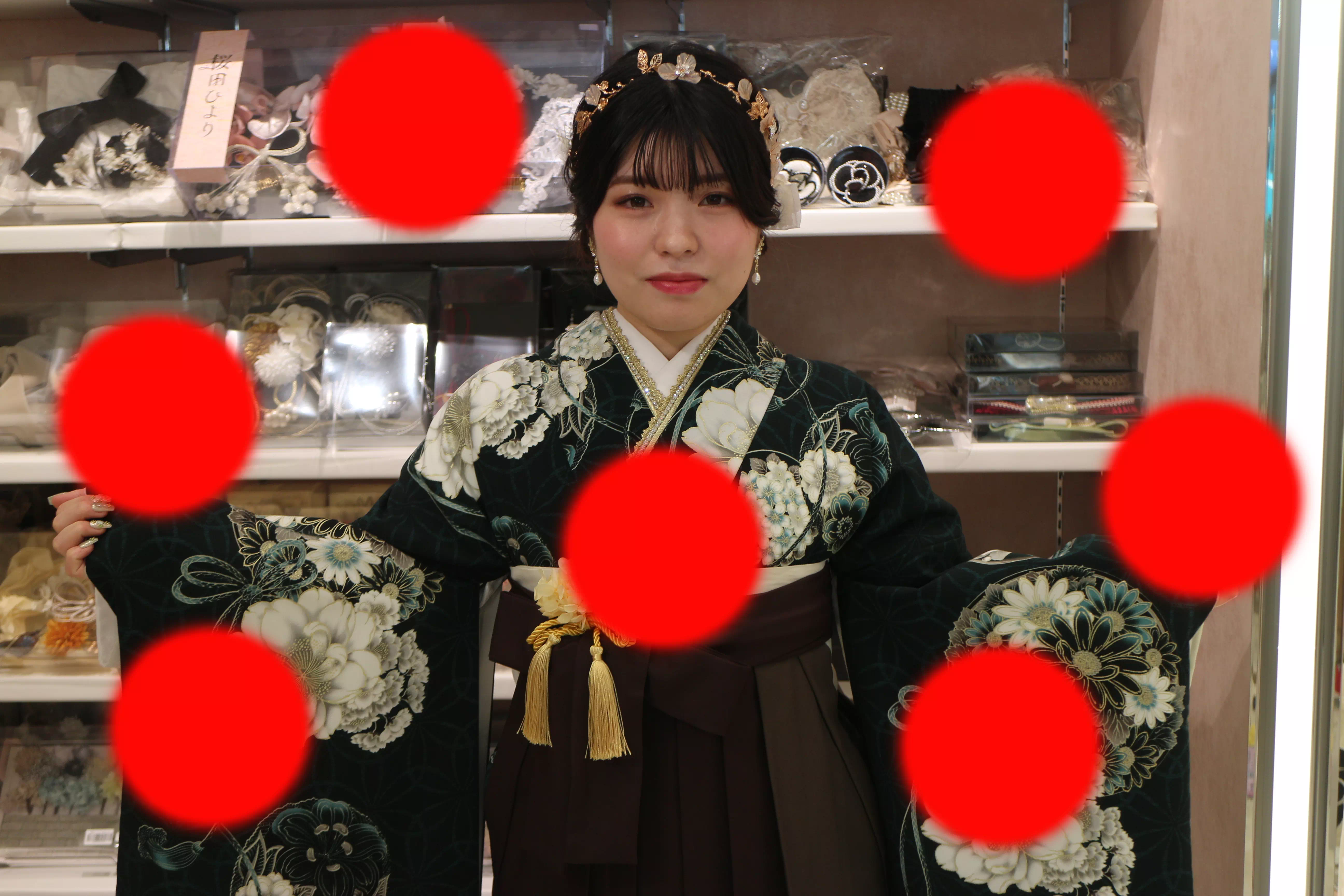 TAKAZEN神戸店　前撮り撮影会　イマドキ　カワイイ　コディネート　振袖　レンタル　袴　