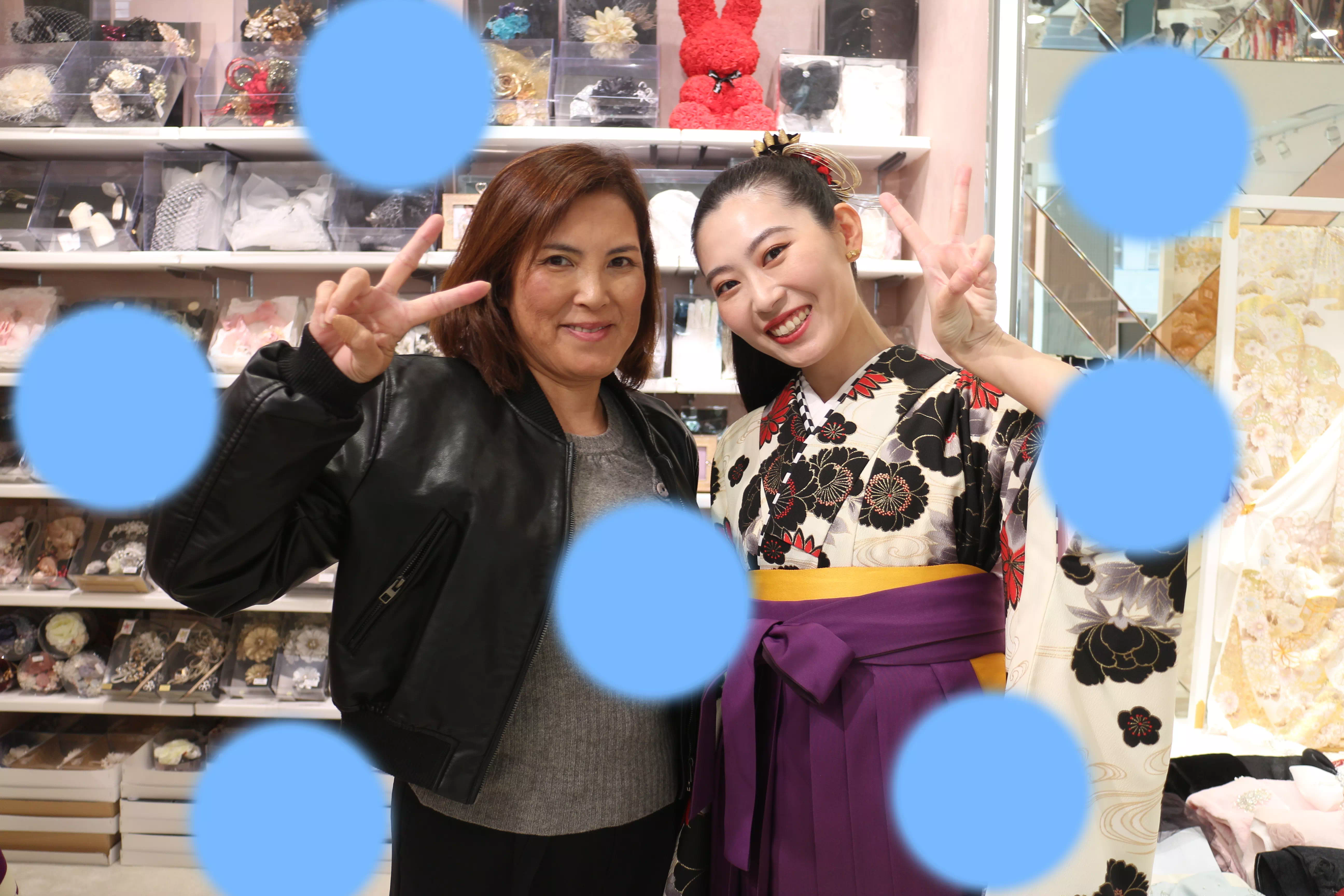 TAKAZEN神戸店　前撮り撮影会　イマドキ　カワイイ　コディネート　振袖　レンタル　袴　