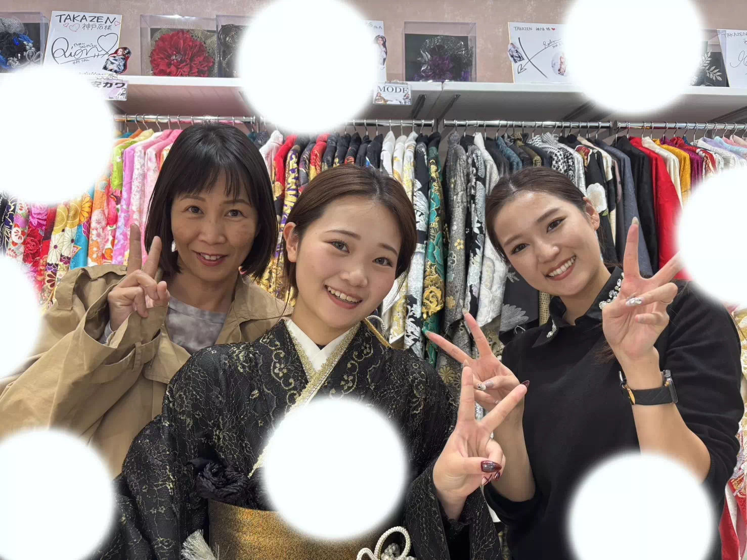 TAKAZEN神戸旧居留地店　前撮り撮影会　イマドキ　カワイイ　コディネート　振袖　レンタル　袴　フォトプラン　写真　だけ　