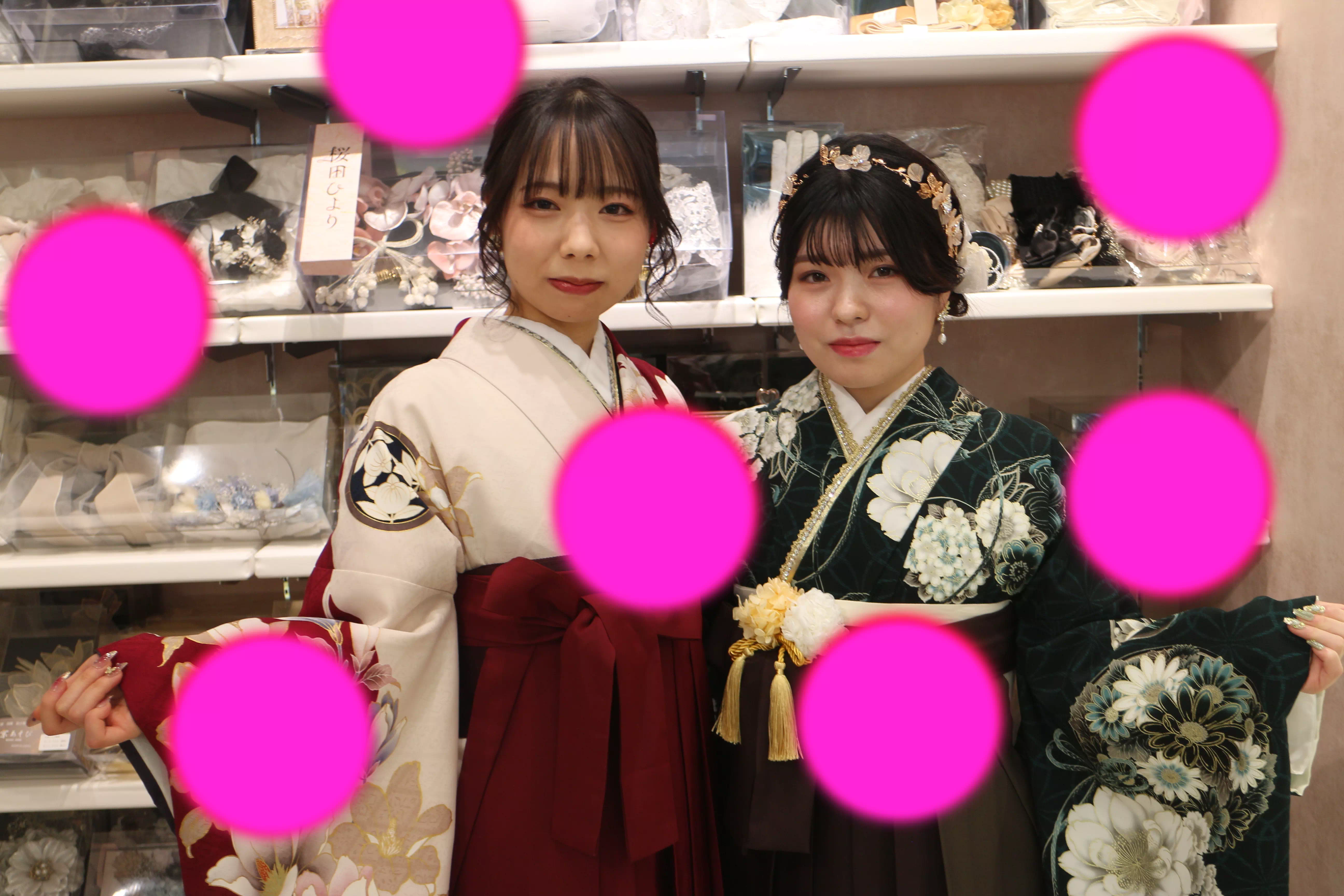 TAKAZEN神戸店　前撮り撮影会　イマドキ　カワイイ　コディネート　振袖　レンタル　袴　