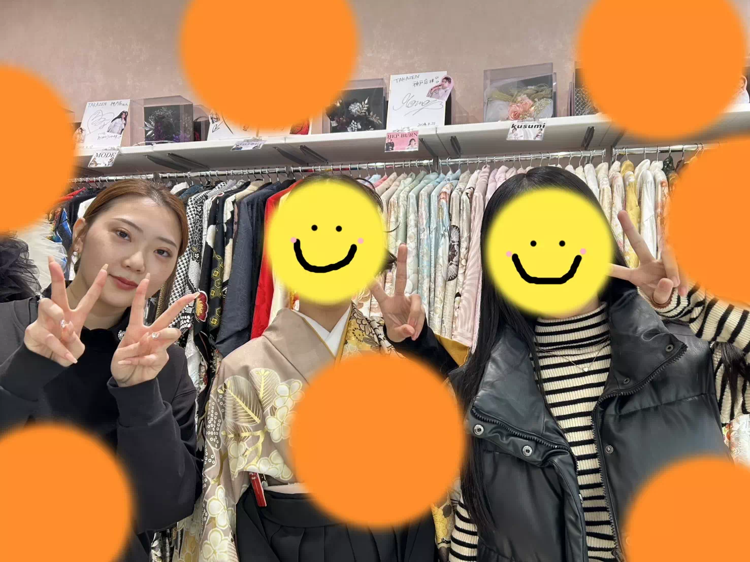 TAKAZEN神戸旧居留地店　前撮り撮影会　卒業式　袴　古典　イマドキ　カワイイ　コディネート