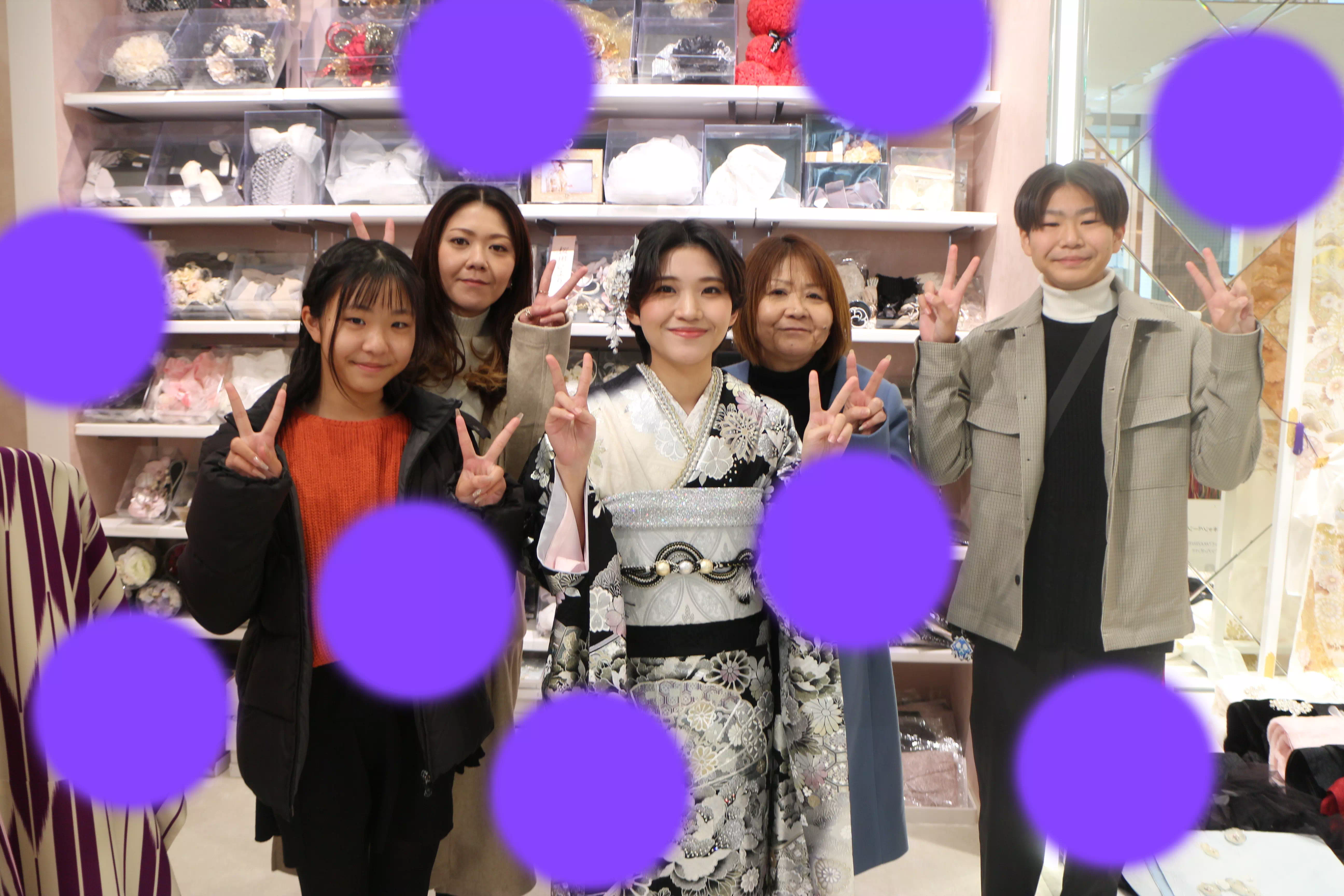 TAKAZEN神戸店　前撮り撮影会　イマドキ　カワイイ　コディネート　振袖　レンタル　袴　