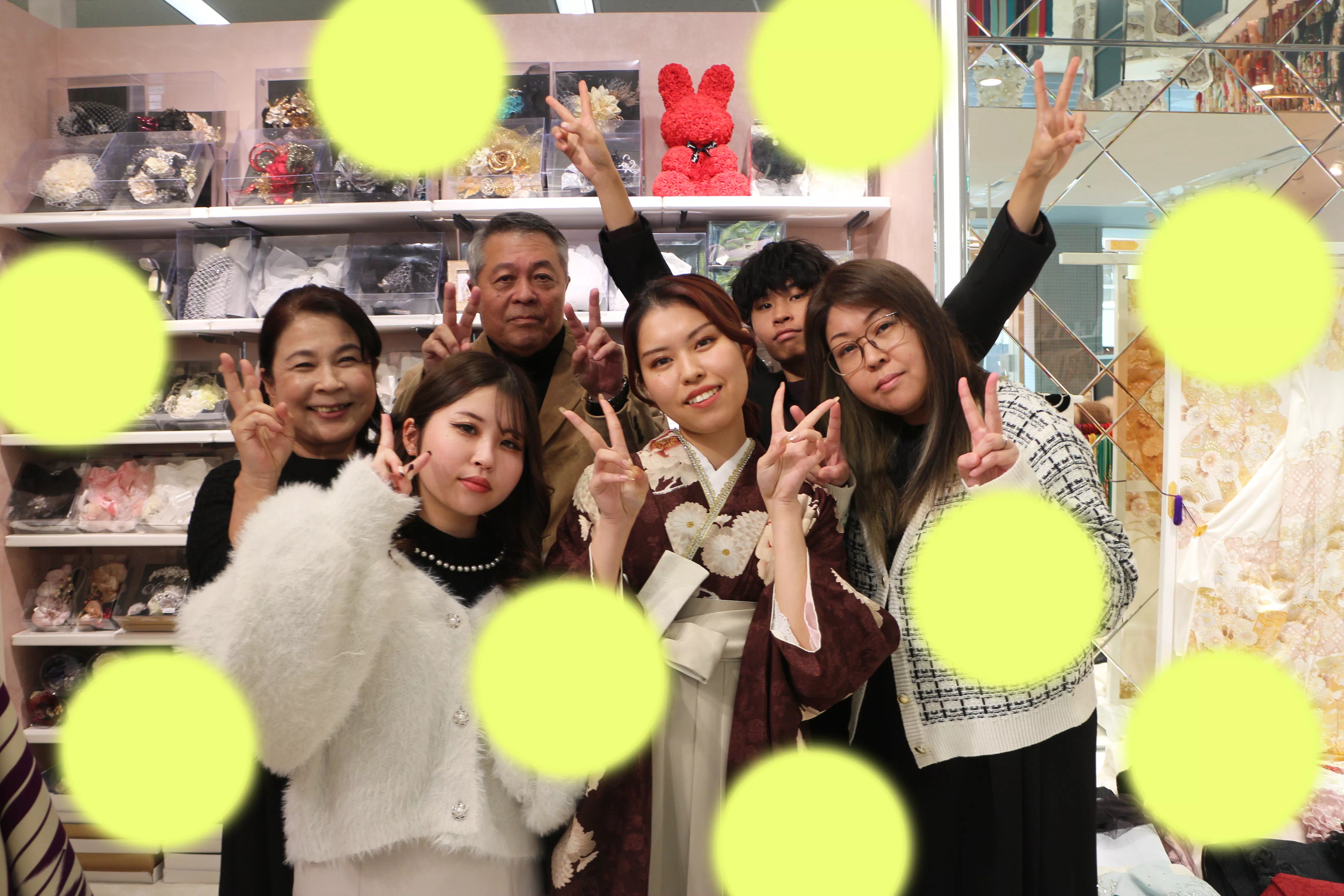 TAKAZEN神戸店　前撮り撮影会　イマドキ　カワイイ　コディネート　振袖　レンタル　袴　