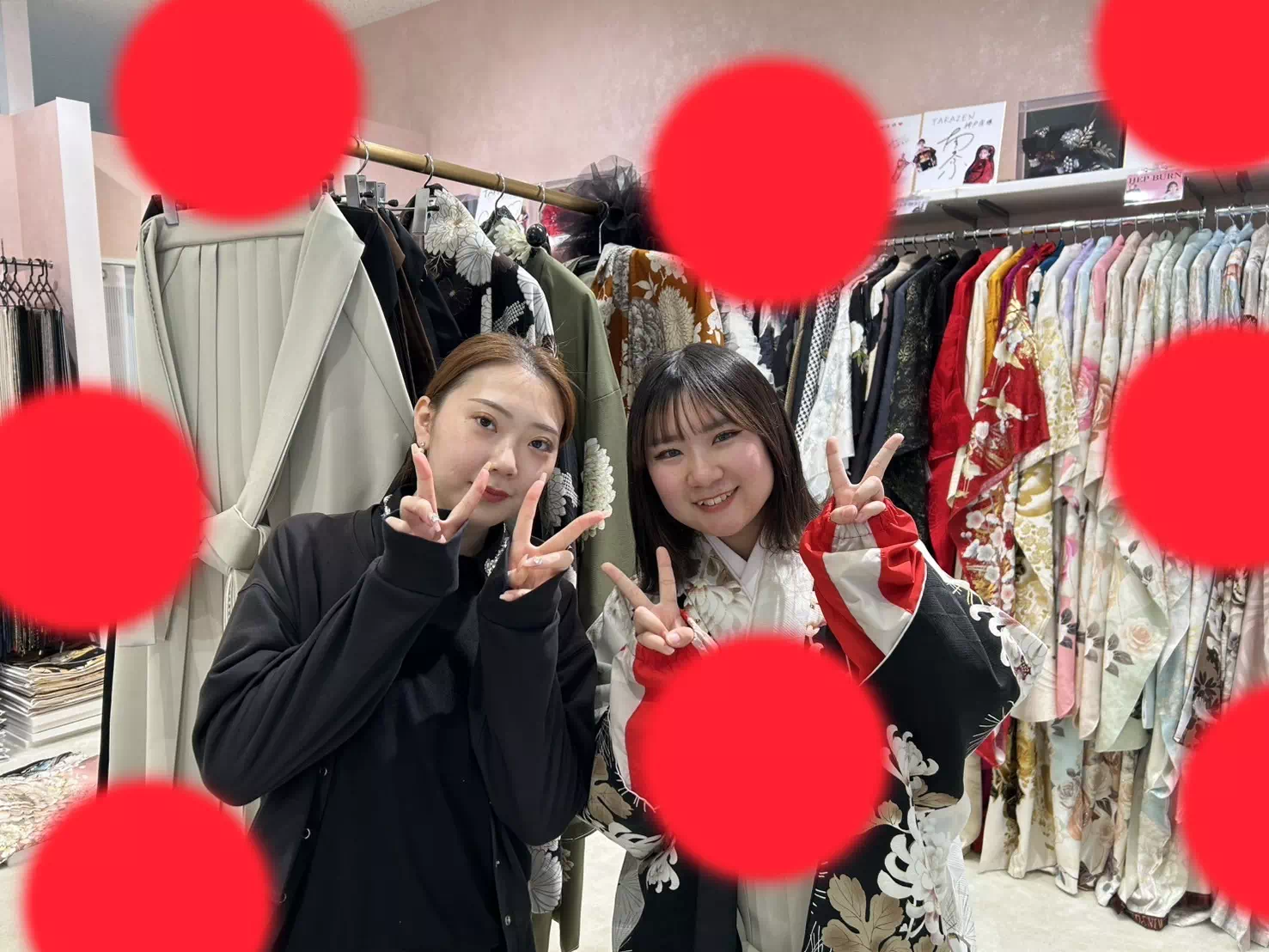 TAKAZEN神戸旧居留地店　前撮り撮影会　卒業式　袴　古典　イマドキ　カワイイ　コディネート