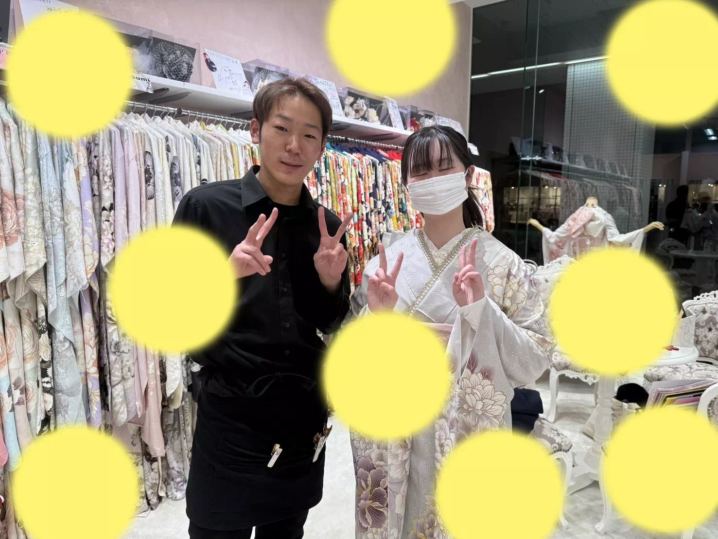 TAKAZEN神戸旧居留地店　前撮り撮影会　イマドキ　カワイイ　コディネート　振袖　レンタル　袴　