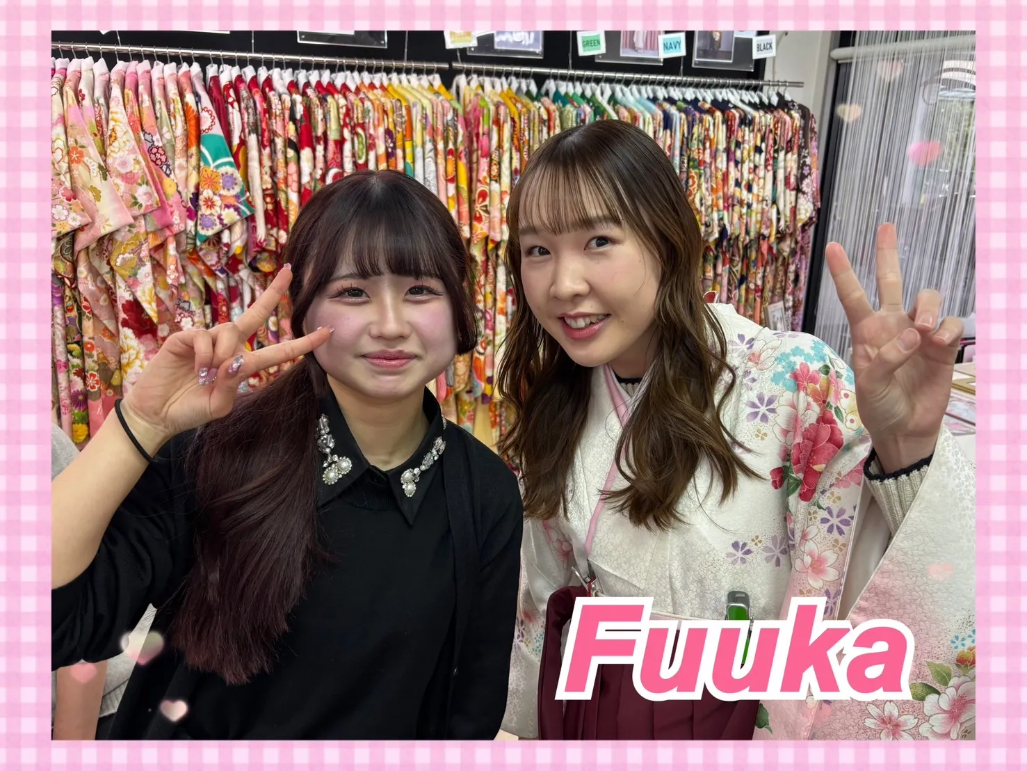 【TAKAZEN奈良店】11日♡金駒刺繡がふんだんに施された吉澤のお振袖に決定したお振袖姫ちゃん＆統一感のあるコーディネートすごく可愛い袴姫さん♡