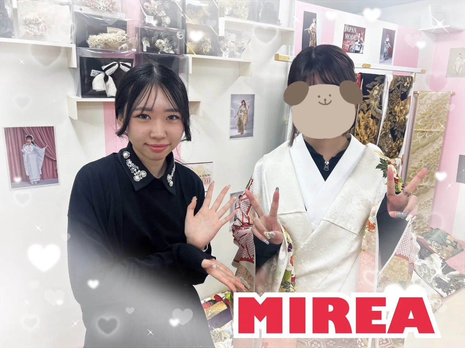 振袖　レンタル　奈良　最高級古典柄振袖　吉澤織物/最高級染繍桶絞り友禅　サーモンピンク/白/金　菊柄/吉祥文様　かわいい　南琴奈