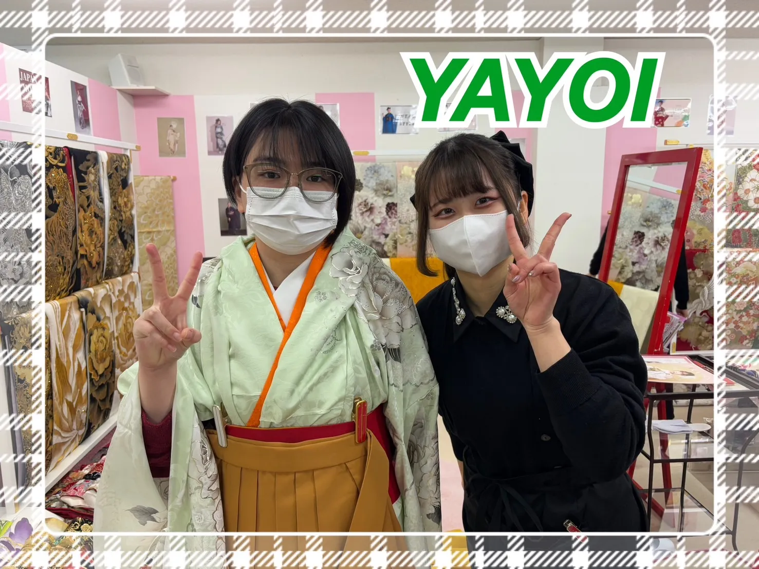 袴　レンタル　奈良　持込み　からし色　シンプル　卒業式　綺麗