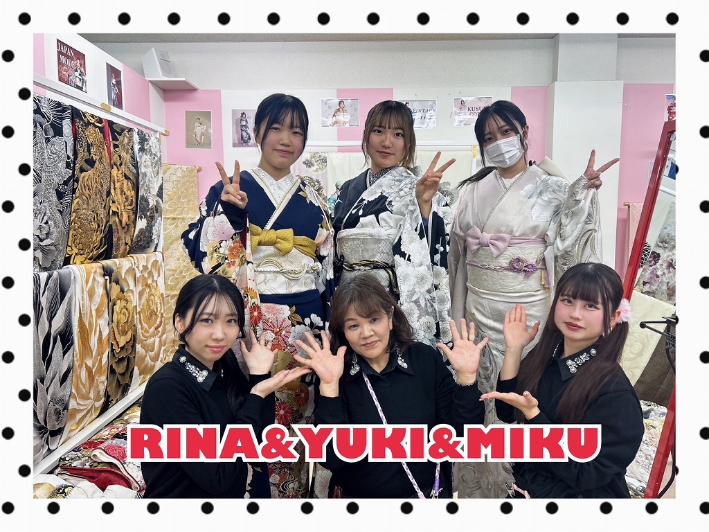 【TAKAZEN奈良店】26日♡2026年成人の人と被らないお振袖姫ちゃん＆水色、ピンク色、ゴールドが可愛いお振袖姫ちゃん達♡