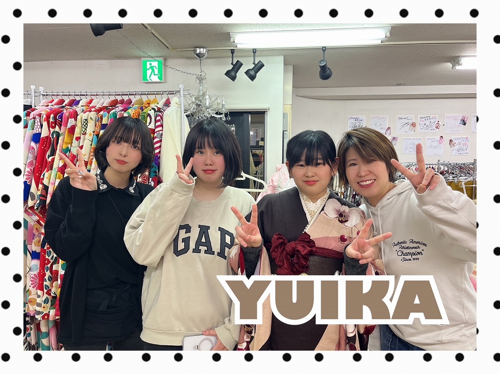 振袖　奈良　レンタル　振袖安い　森七菜ブランド袴　白/黒　乱菊柄　ガーリー　おしゃれ　かわいい　今どき　流行り