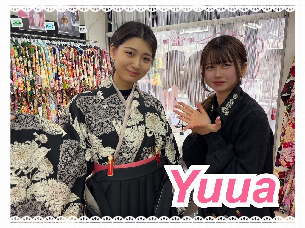 【TAKAZEN奈良】10日♡奈良市/大阪市の大人っぽいくてかわいい黒×白の袴姫ちゃん♡