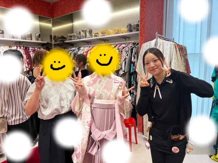 成人式　卒業式　TAKAZEN 袴レンタル　くすみカラー　ピンク袴