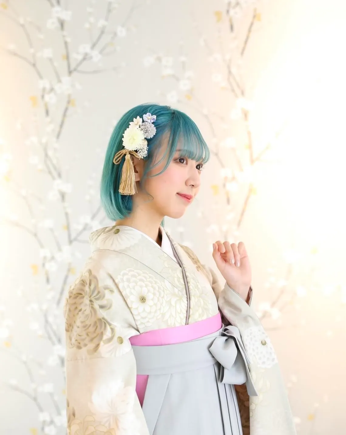 振袖レンタル　成人式　なんば　心斎橋ヘアアレンジ