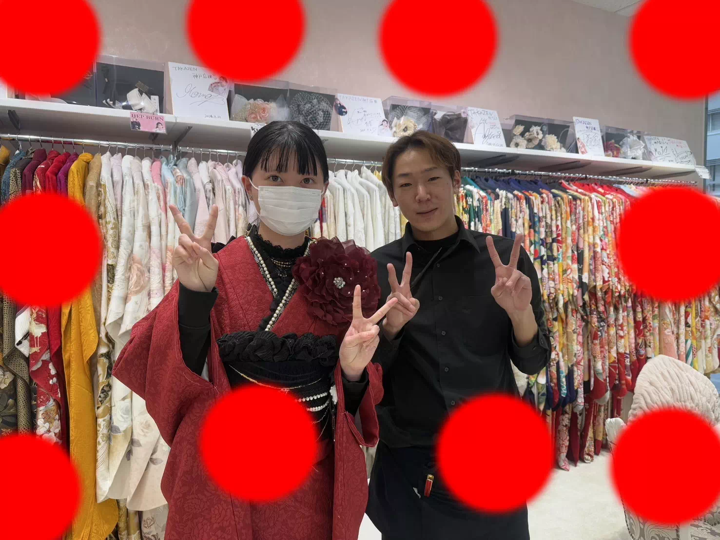 【TAKAZEN神戸旧居留地店】♡18日　takazenオリジナルのRoseお振袖♡豪華なコーディネートでお写真映え間違いナシのお振袖姫ちゃん♡