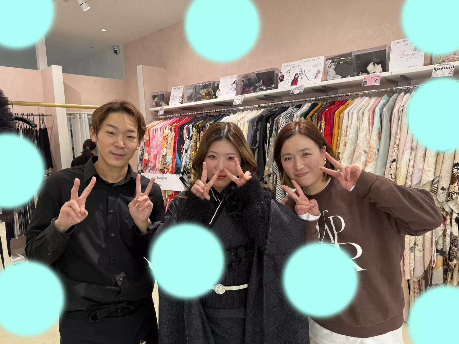 【TAKAZEN神戸旧居留地店】♡22日 TAKAZENオリジナル新作♡黒色で統一したコーディネートがかわいいお振袖姫ちゃん♡
