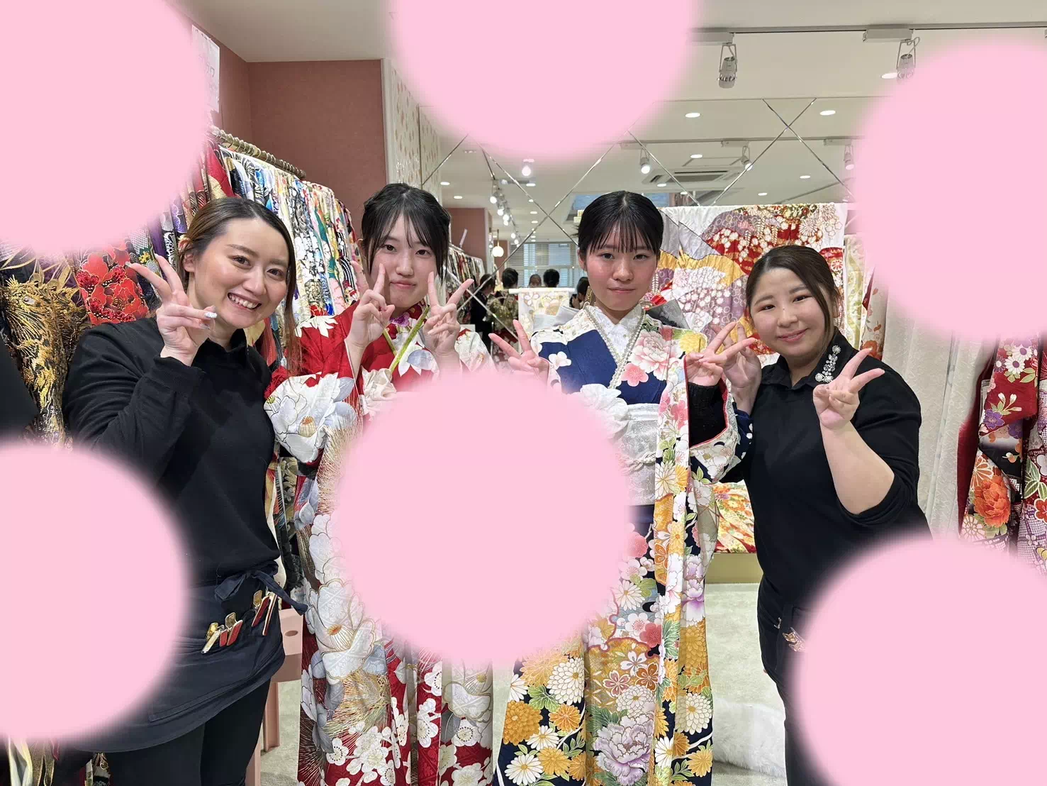 【TAKAZEＮ姫路店】♡16日　ペアで2028年姫路市成人式の鮮やかな正統派古典のお振袖姫ちゃん達♡