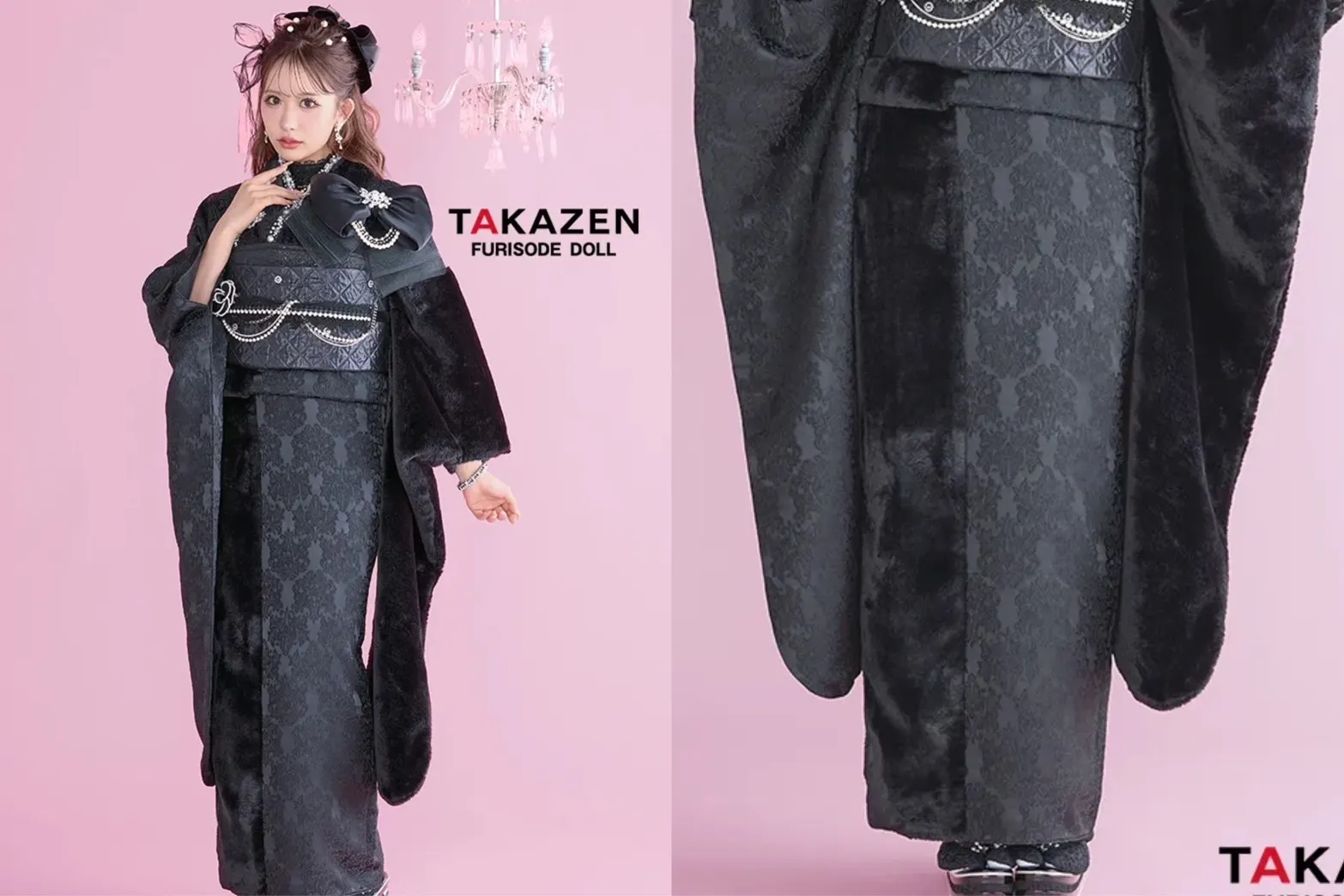 TAKAZENオリジナル　ファー　プードル　振袖