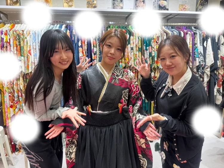 成人式　卒業式　TAKAZEN 袴レンタル　ドレス袴　イマドキ袴　黒袴