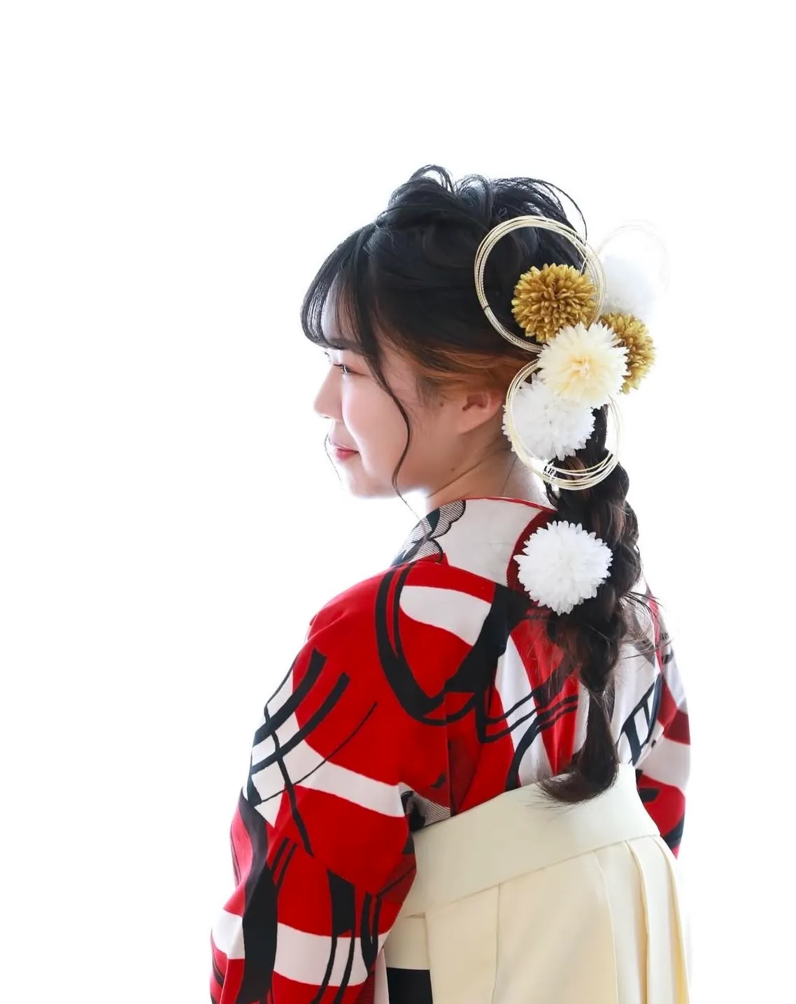 振袖レンタル　成人式　なんば　心斎橋ヘアアレンジ