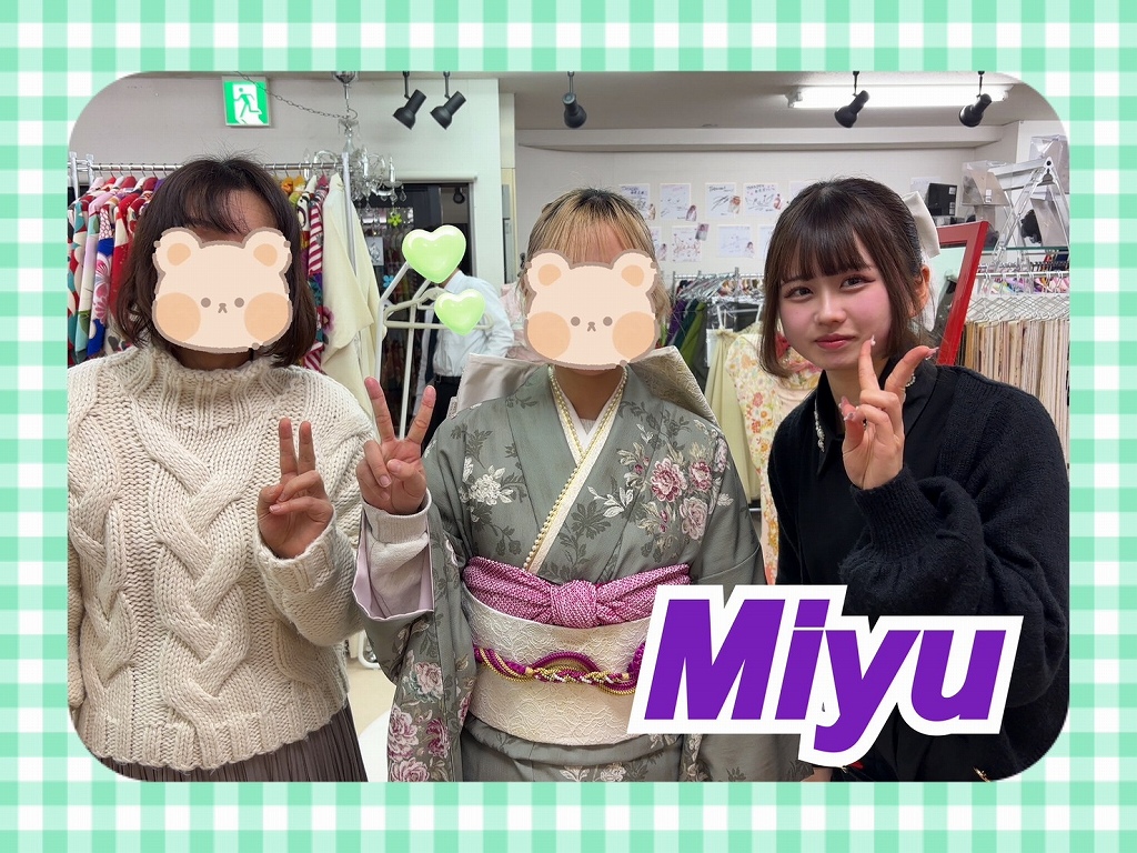 振袖　レンタル　奈良　帯　可愛い　アレンジ　華やか　綺麗　イエベ　パーソナルカラー　くすみカラーガーリー　くすみグリーン/スモーキーカラー　アンティーク調　今どき　JILLSTUART(ジルスチュアート)振袖　レースインナーコーデ【通販可】K626