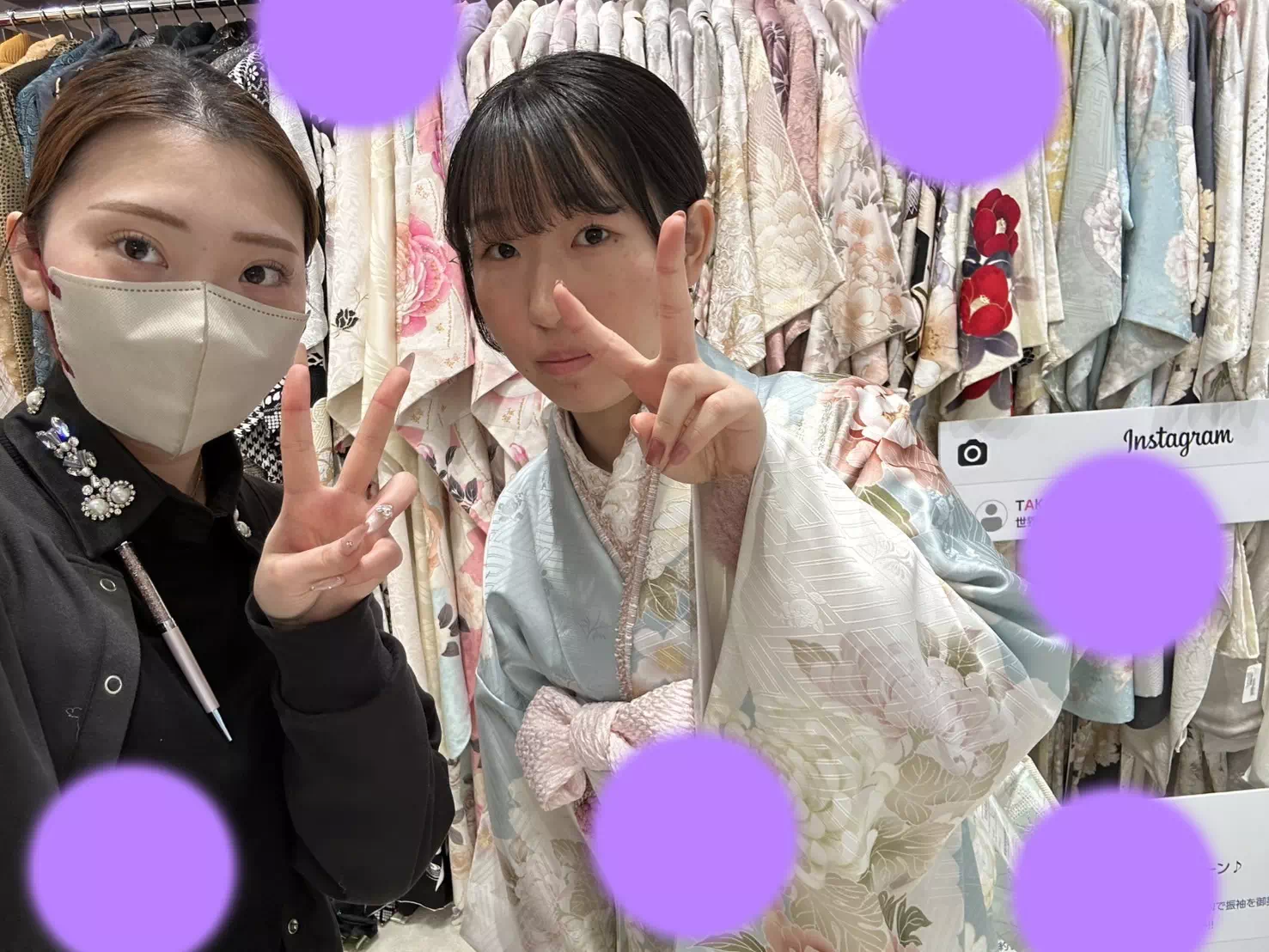 TAKAZEN神戸旧居留地店　前撮り撮影会　イマドキ　カワイイ　コディネート　振袖　レンタル　袴　