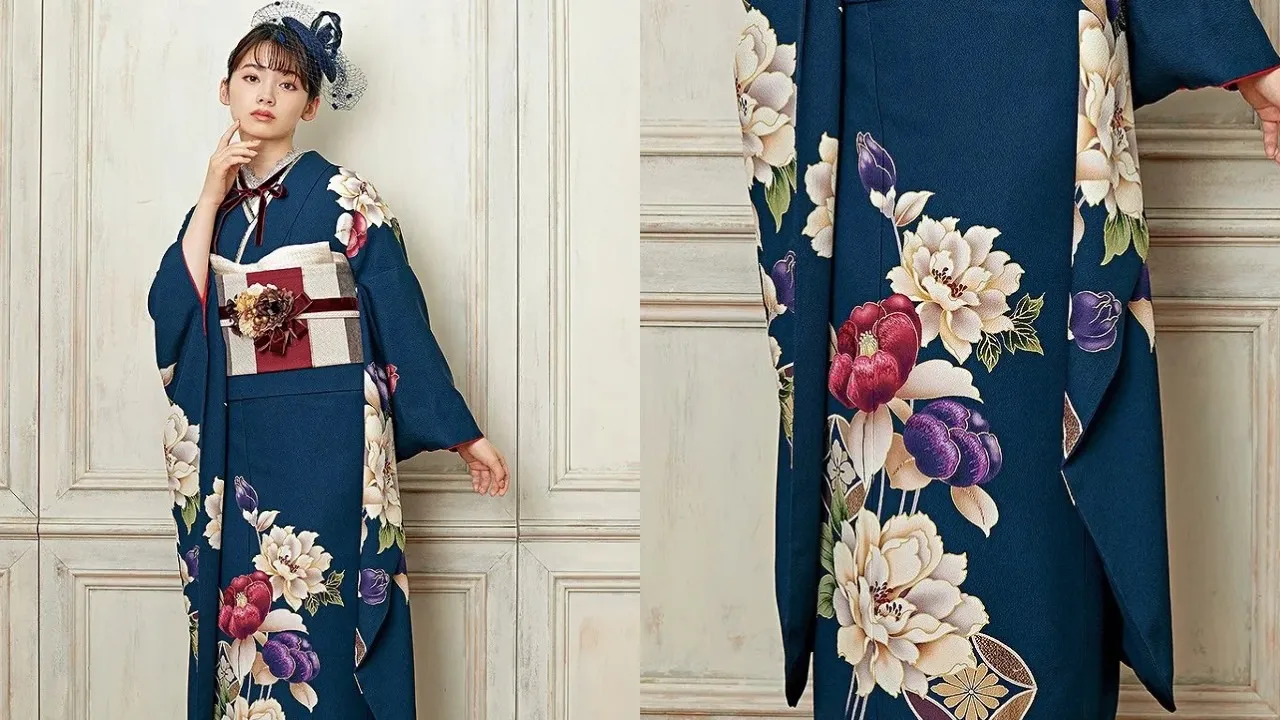 TAKAZEN　タカゼン　振袖レンタル　くすみ古典　かわいい