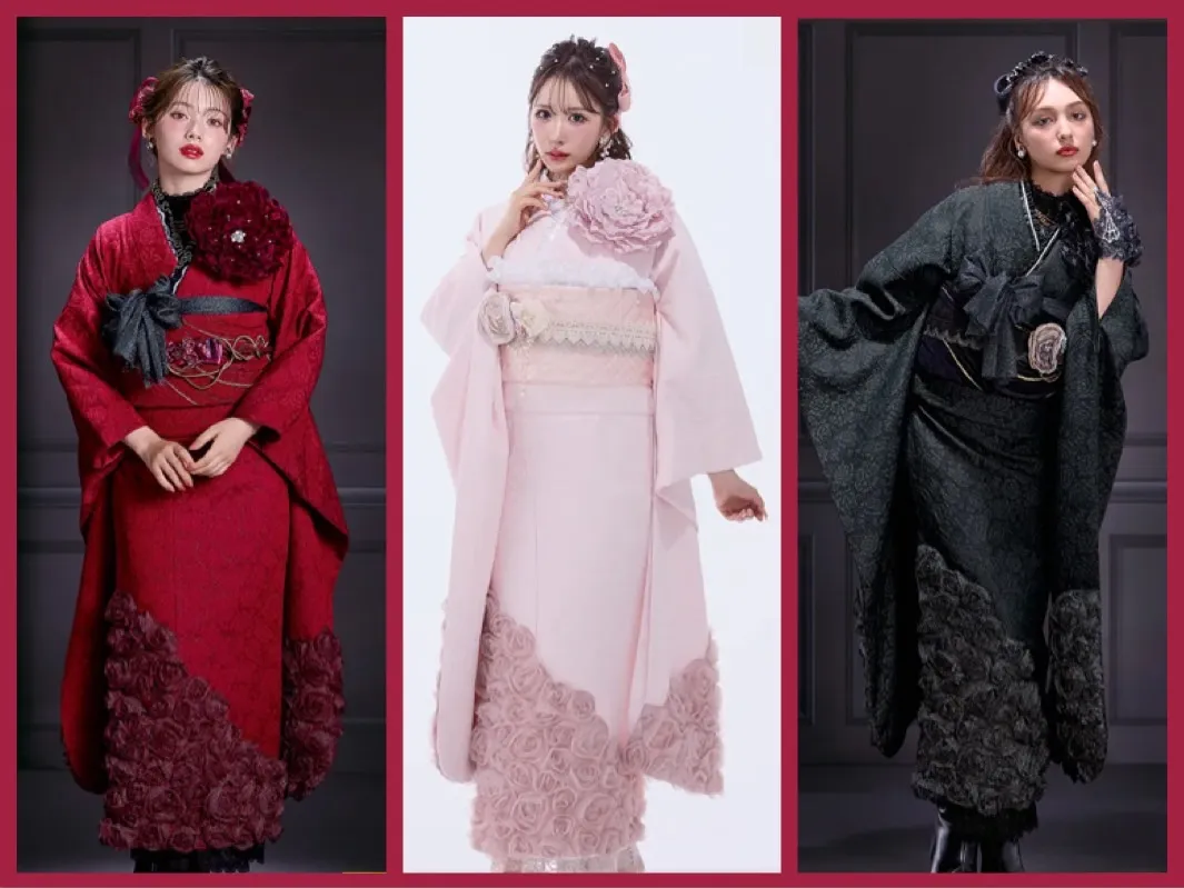 成人式　振袖レンタル　TAKAZENオリジナル　HEPBURN　キラキラ　大阪　堺　ROSE