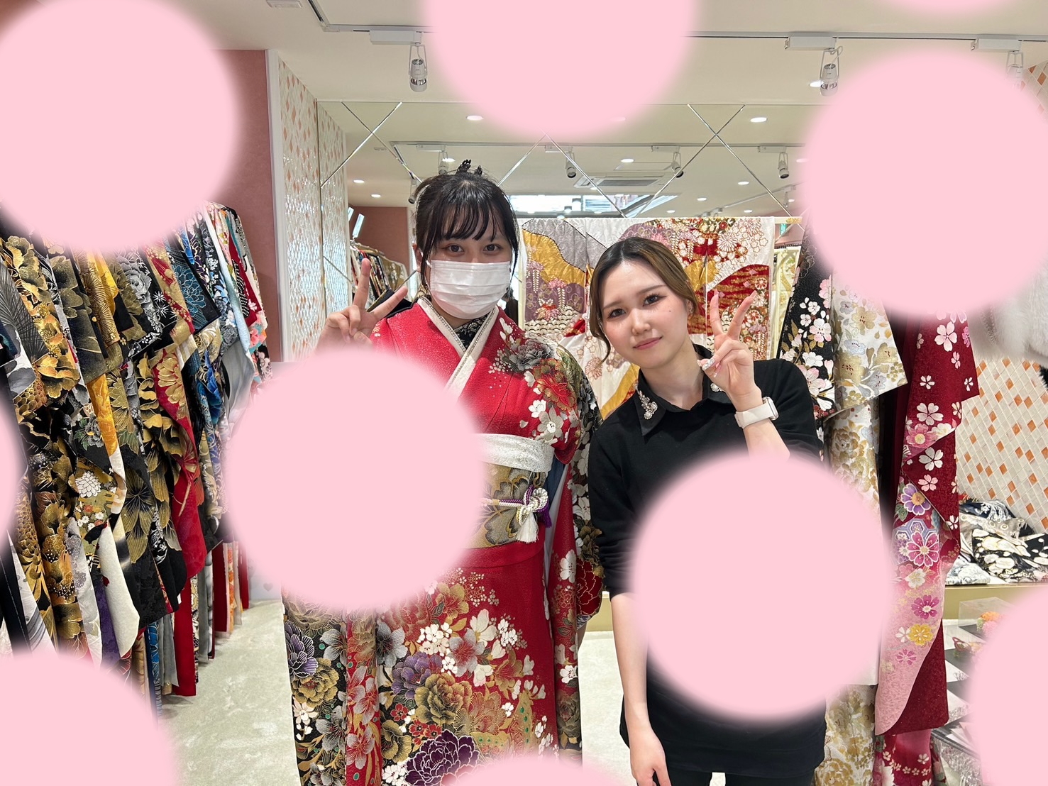 【TAKAZEN姫路店】♡18日　三木市2026年成人式キラキラ赤地で誰よりも目立つカワイイ振袖姫ちゃん♡