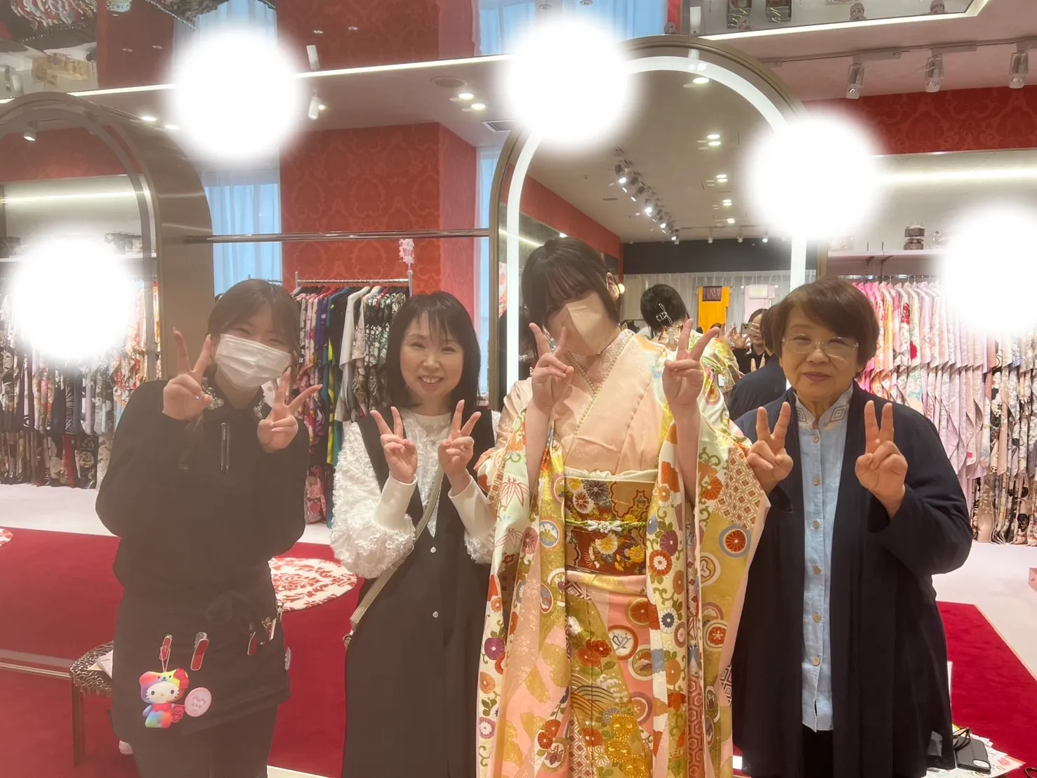 成人式　前撮り　梅田　振袖レンタル　袴レンタル　家族写真　前撮り撮影会