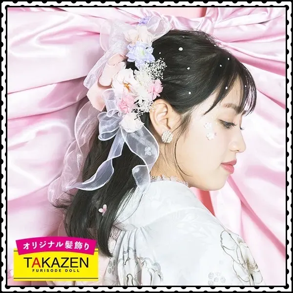TAKAZEN　タカゼン　成人式振袖レンタル　髪飾り　リボン　バラ　洋風　かわいい