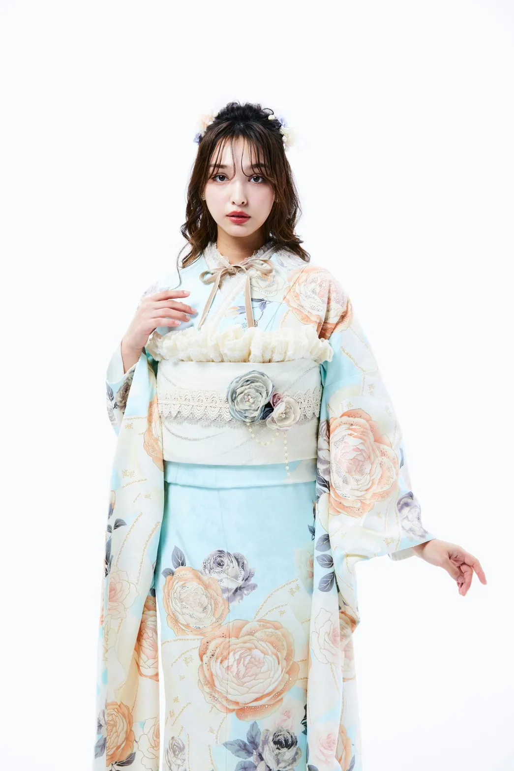 成人式　香川るな　キラキラ振袖　梅田