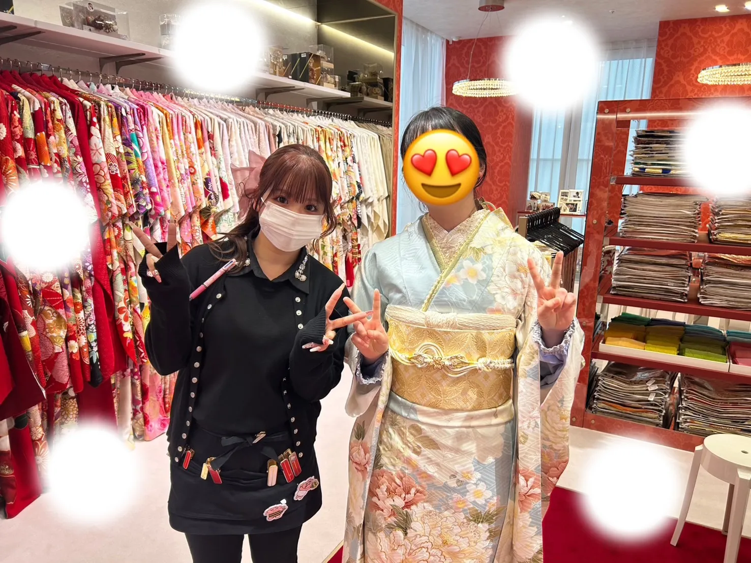 成人式　前撮り　梅田　振袖レンタル　くすみカラー