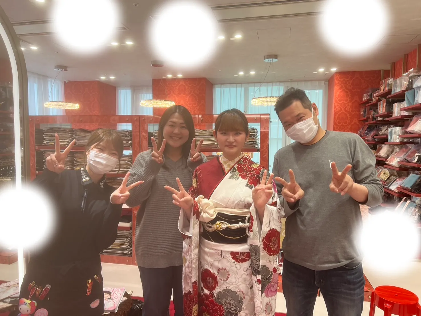 成人式　前撮り　梅田　袴　くすみカラー　かわいい　イマドキ　淡色　古典　タカゼン　撮影