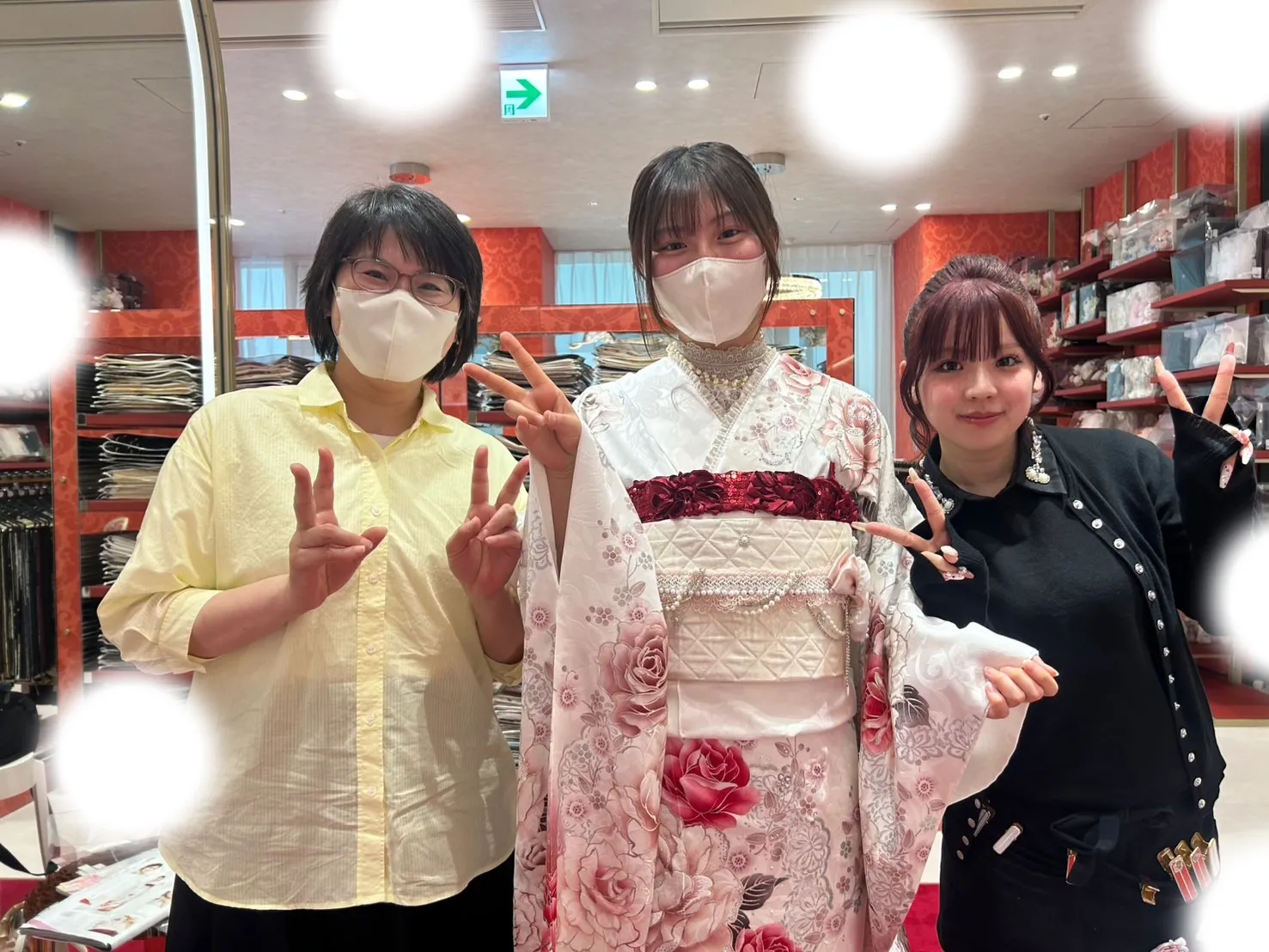 成人式　前撮り　梅田　写真プラン　振袖レンタル　ヘップバーン　キラキラ　かわいい
