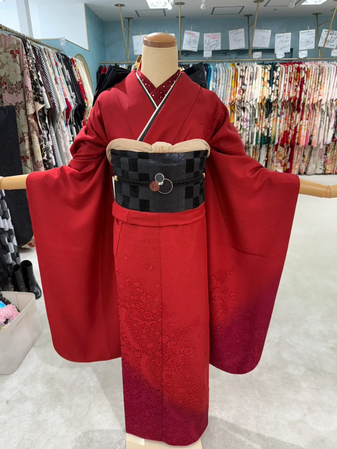 振袖レンタル　成人式　なんば　心斎橋かわいいコーディネート