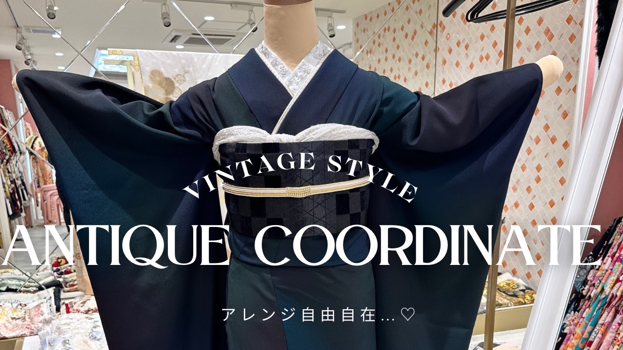 【TAKAZEN姫路店】♡28日　2027年成人の方にオススメ！アンティーク調でおしゃれなコーデが出来る振袖紹介！