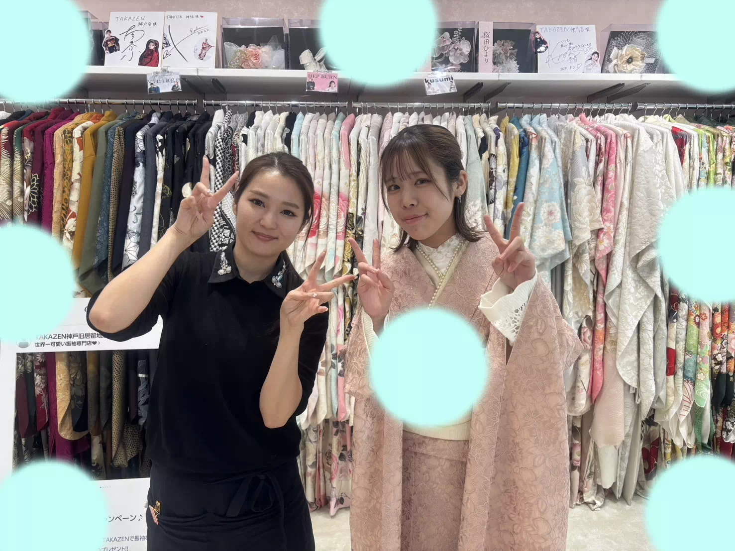【TAKAZEN神戸旧居留地店】♡21日　ピンク色の総レースのかわいいお振袖姫ちゃん♡