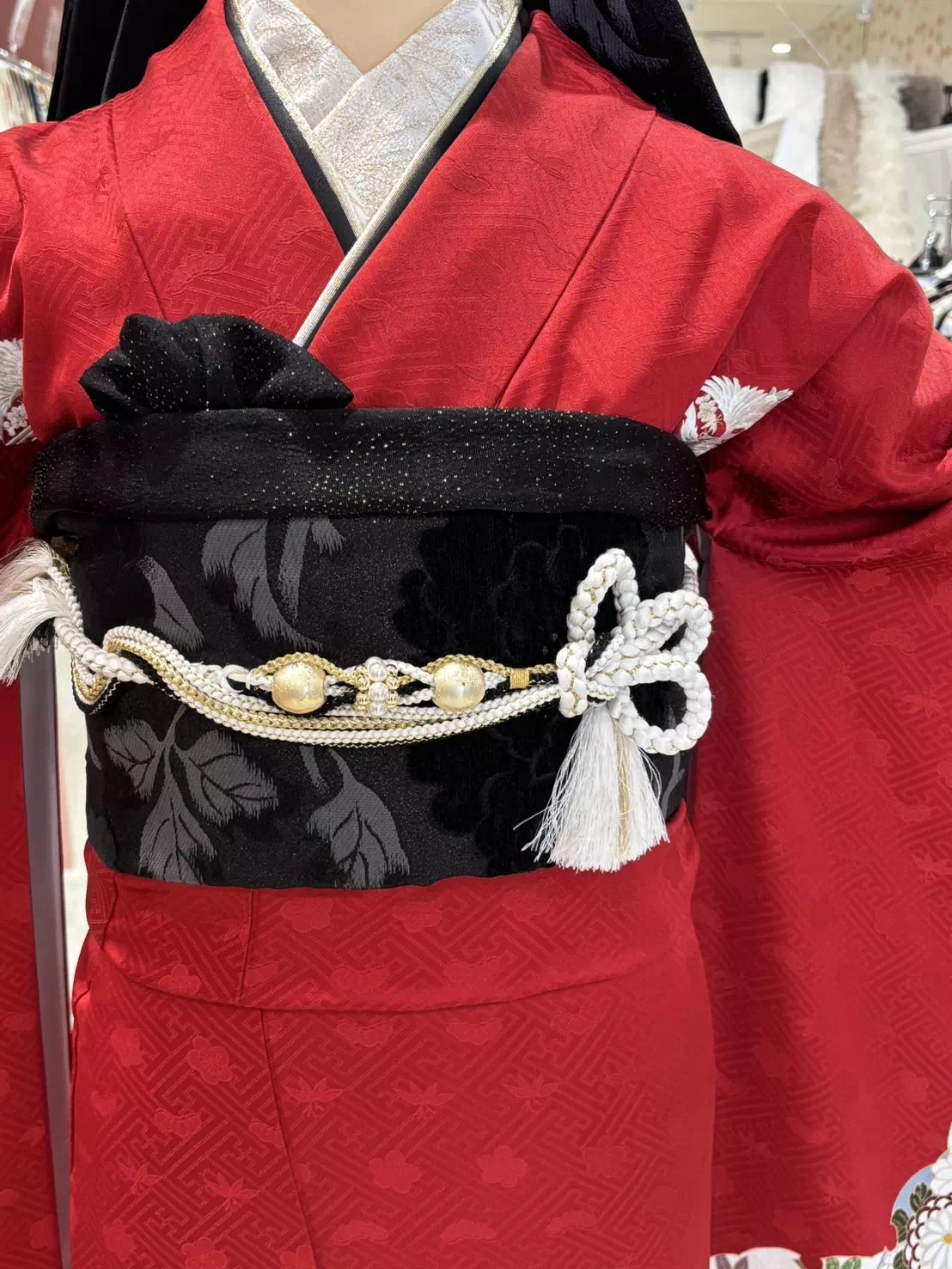 TAKAZEN姫路店　加古川市　高砂市　人気振袖　振袖レンタル　姫路市　成人式　卒業式　袴　振袖　イマドキ振袖　姫路　赤　2027年　2028年　ヴィンテージ　シンプル